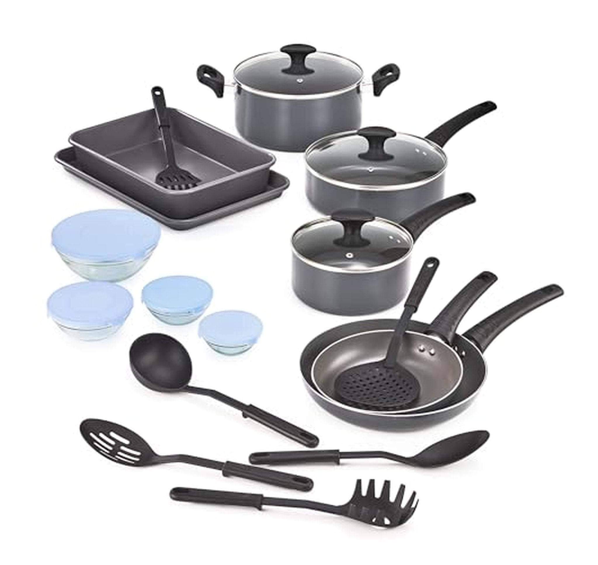 BELLA 21 Piece Nonstick Cookware and Bakeware Set
