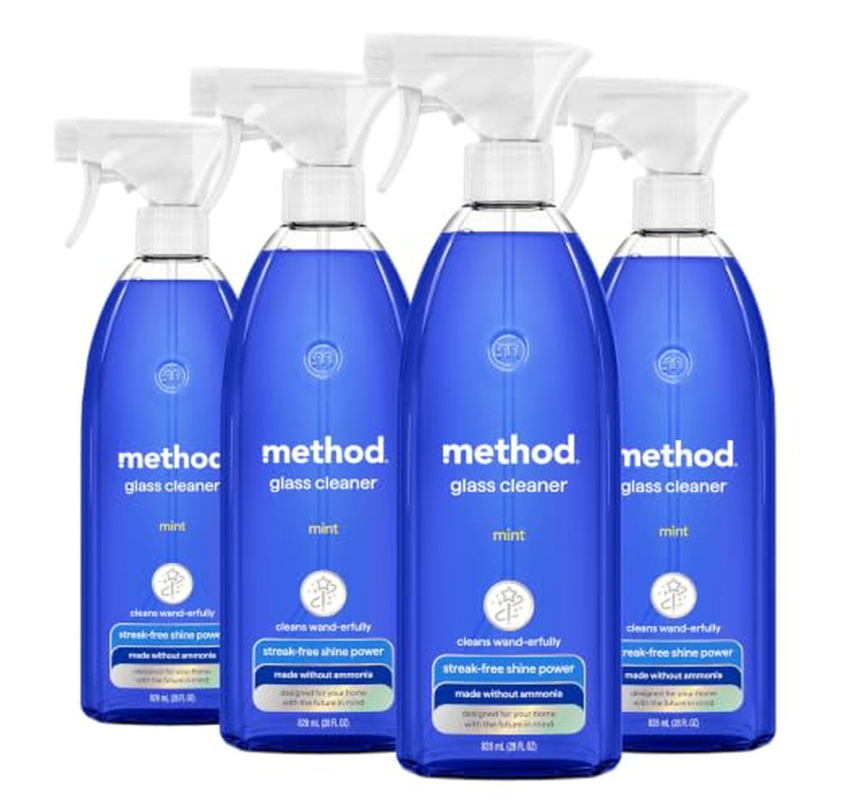 4 Pack Method Glass Cleaner 28 Ounce Bottles