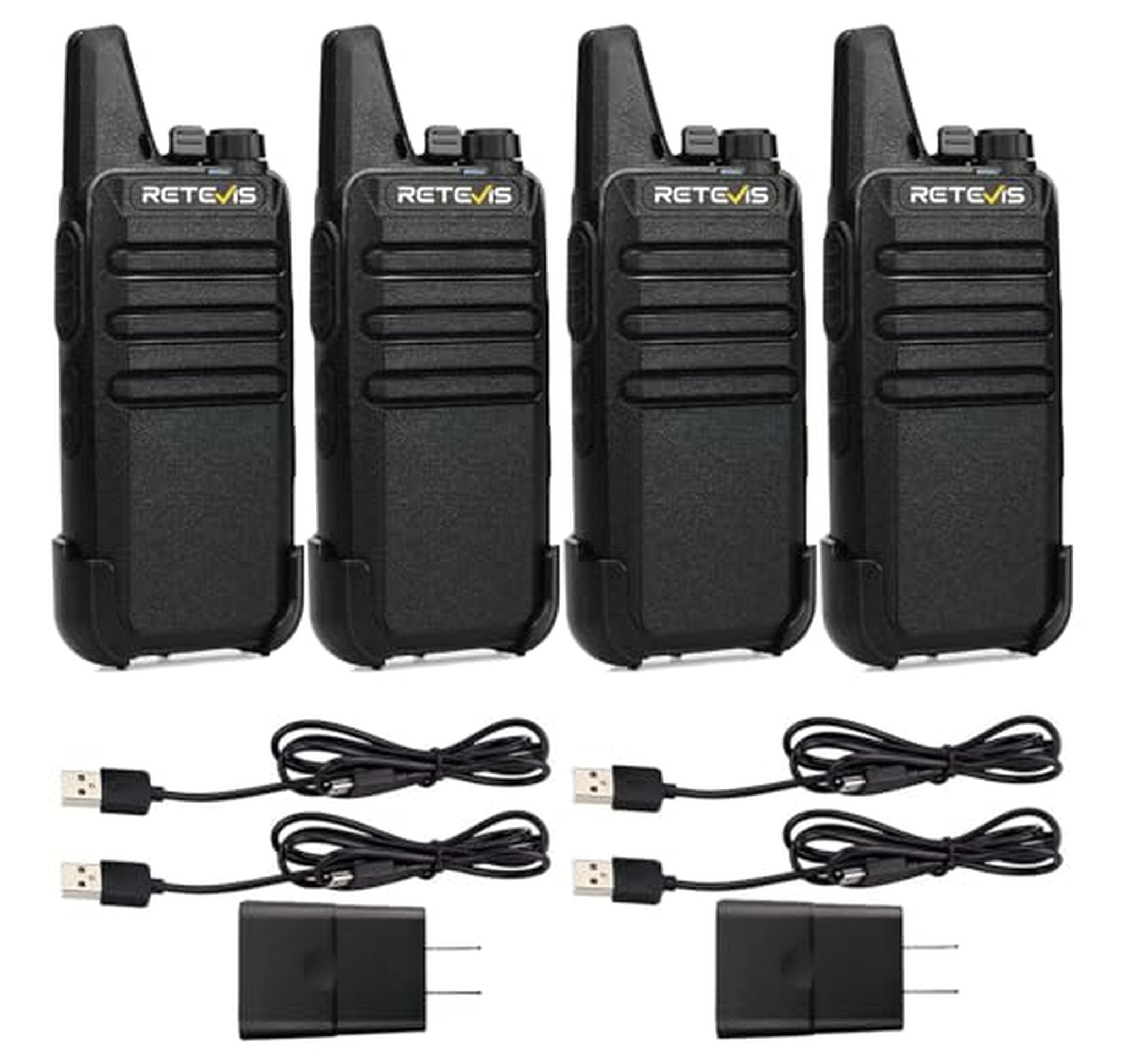 4 Pack Rechargeable Long Range Two Way Radios