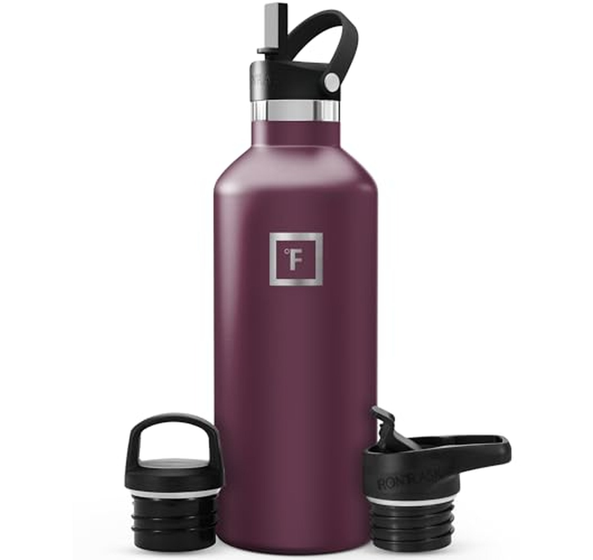IRON °FLASK 32 oz Insulated Water Bottle with Lids