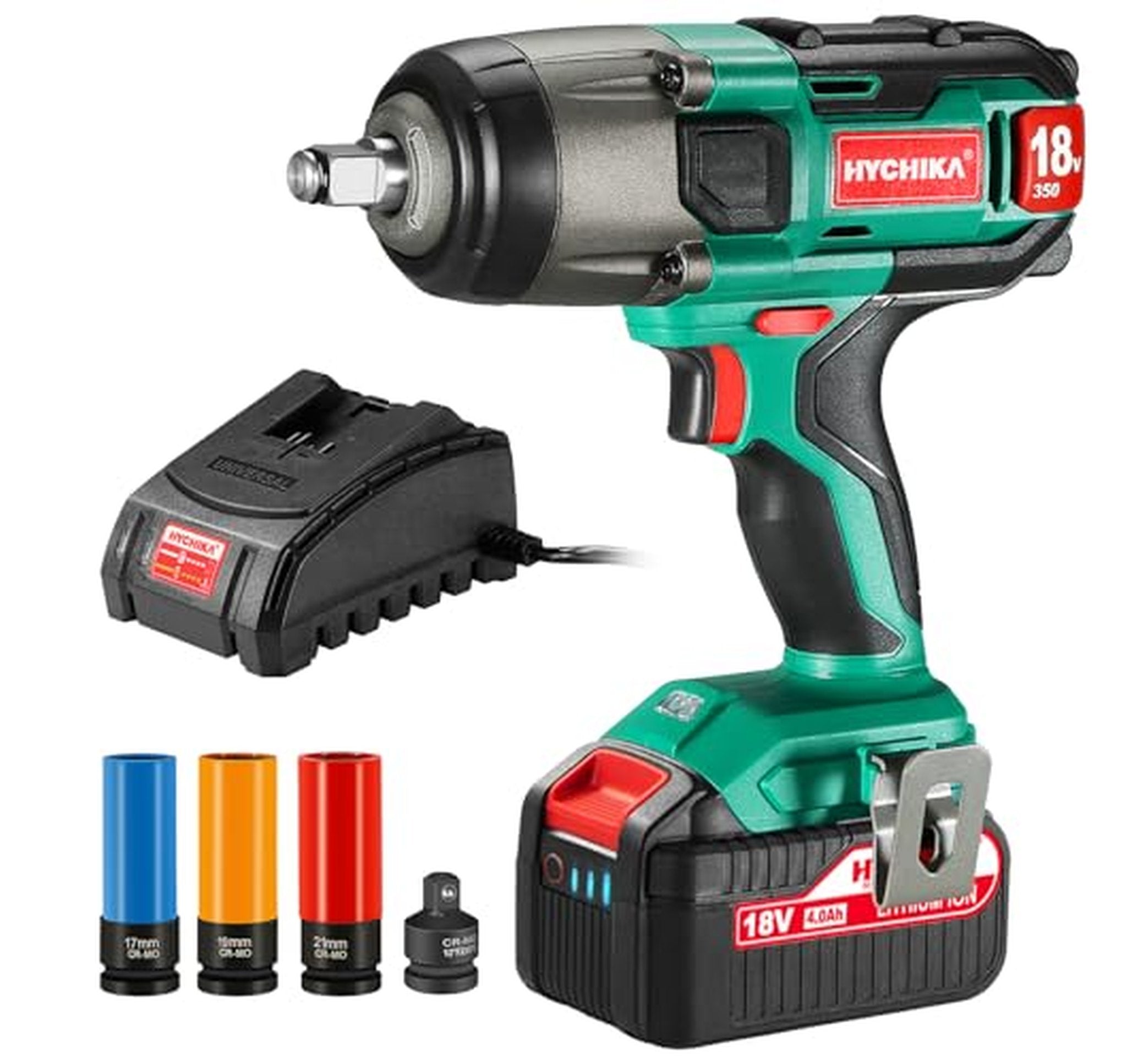 18V Cordless High Torque 1/2-Inch Impact Wrench Kit