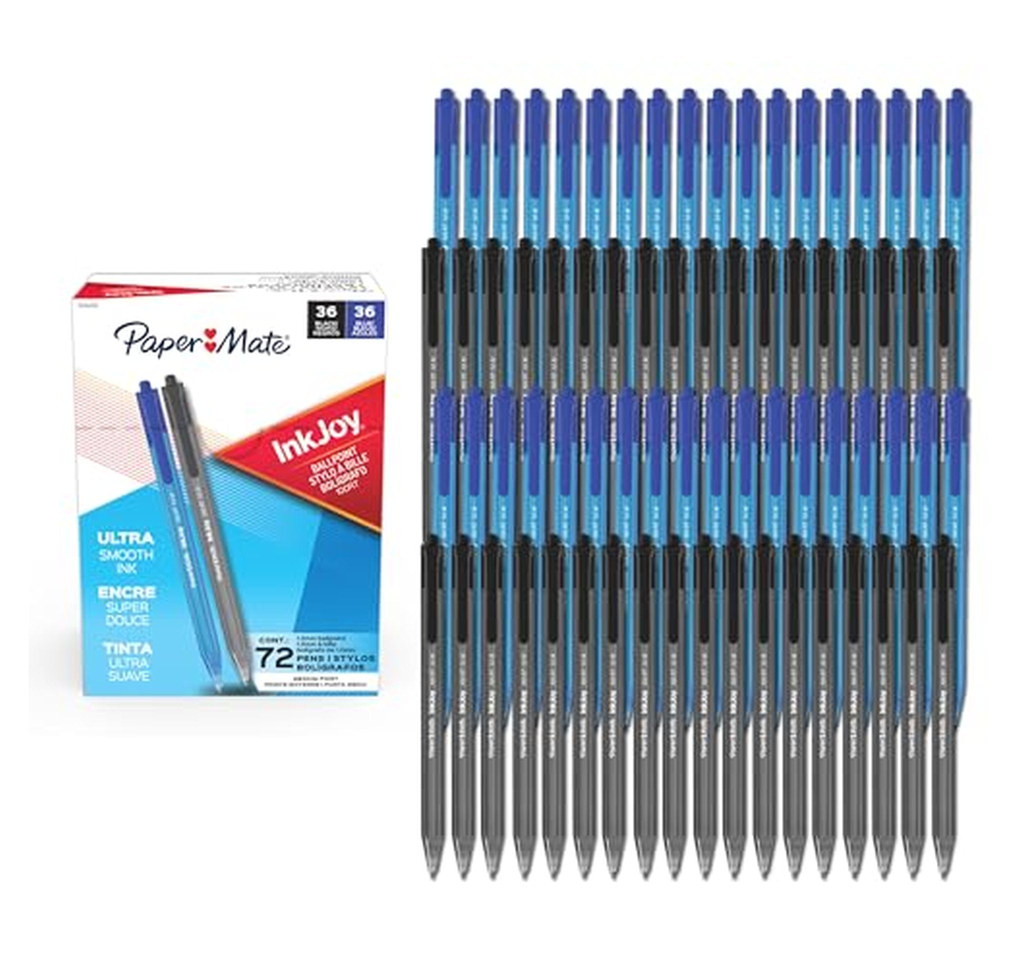 72 Count Paper Mate InkJoy Medium Ballpoint Pens