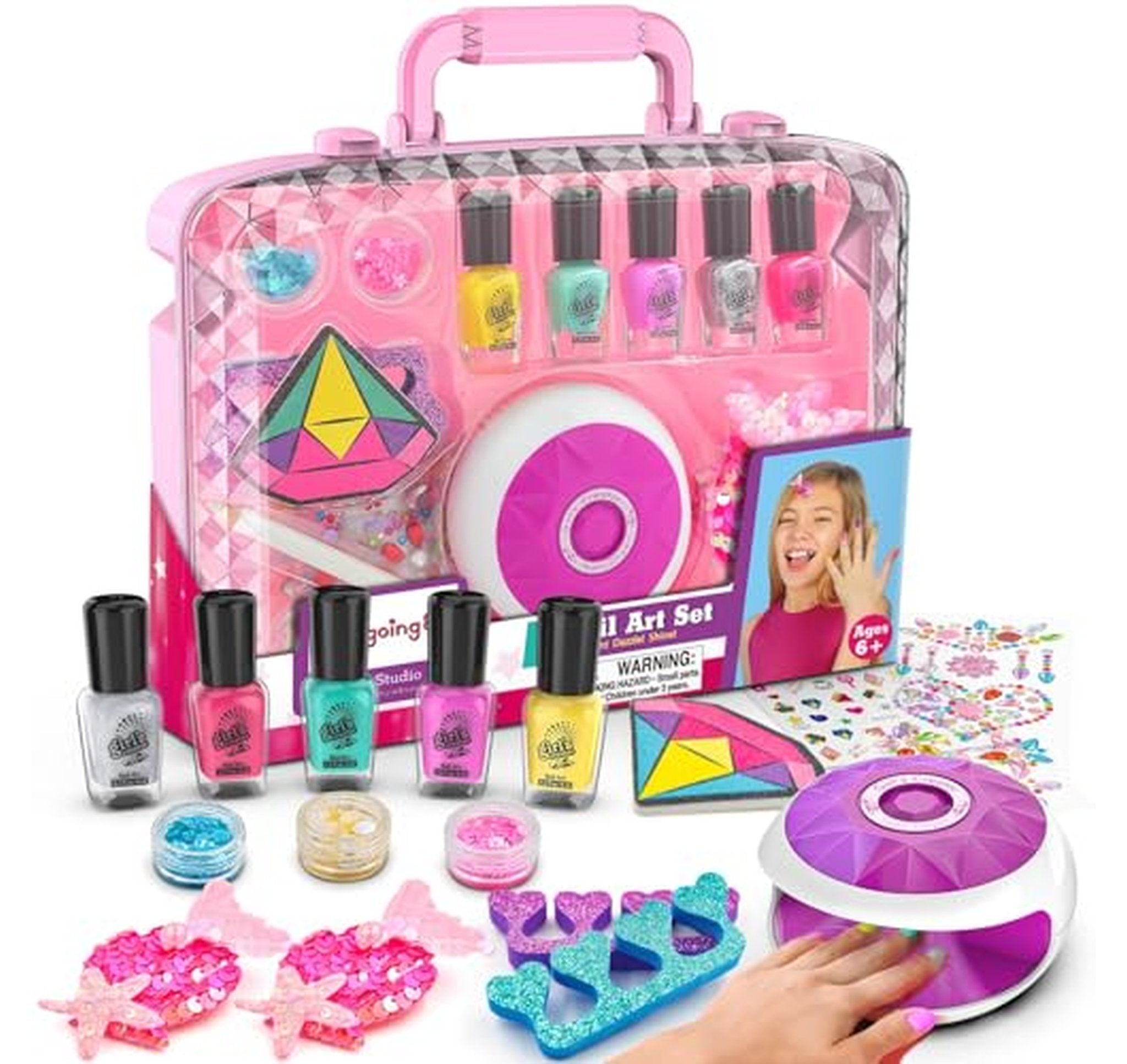 Kids Peelable Nail Polish and Nail Art Kit