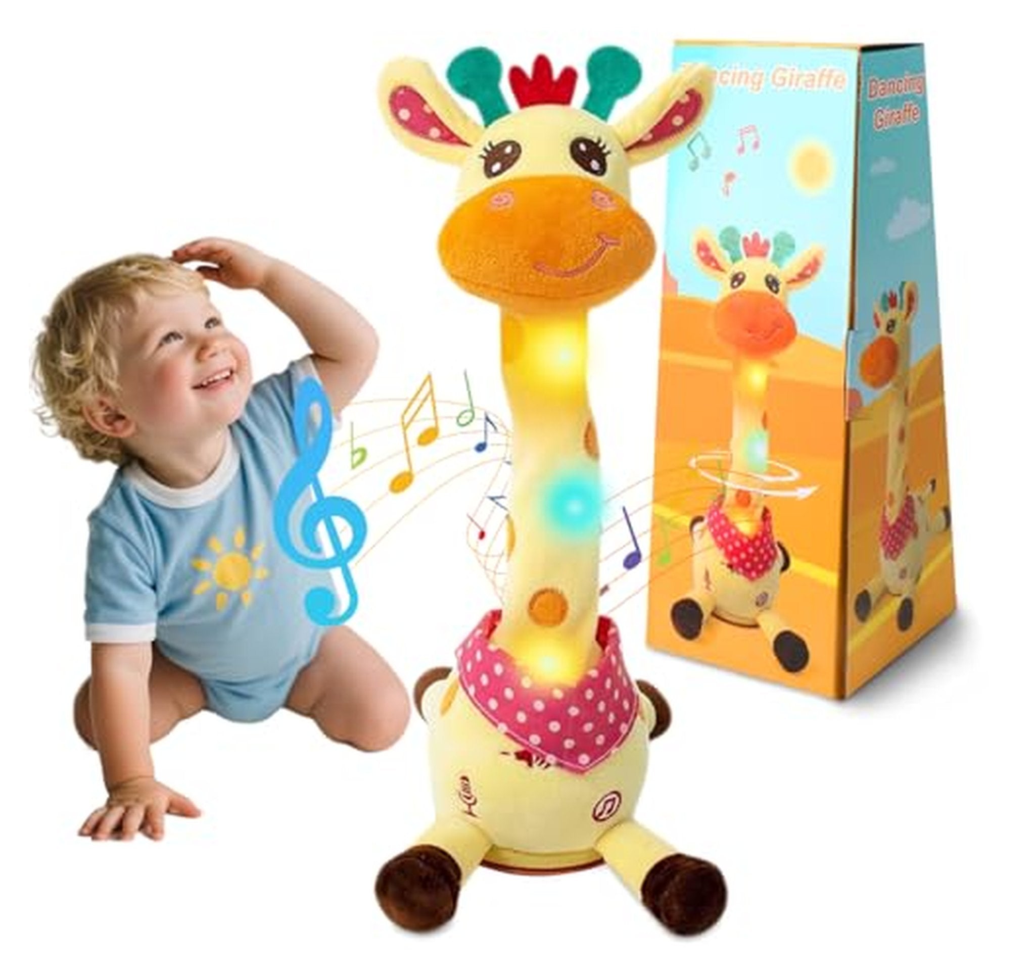 Talking Dancing Giraffe Plush Toy Repeats and Sings