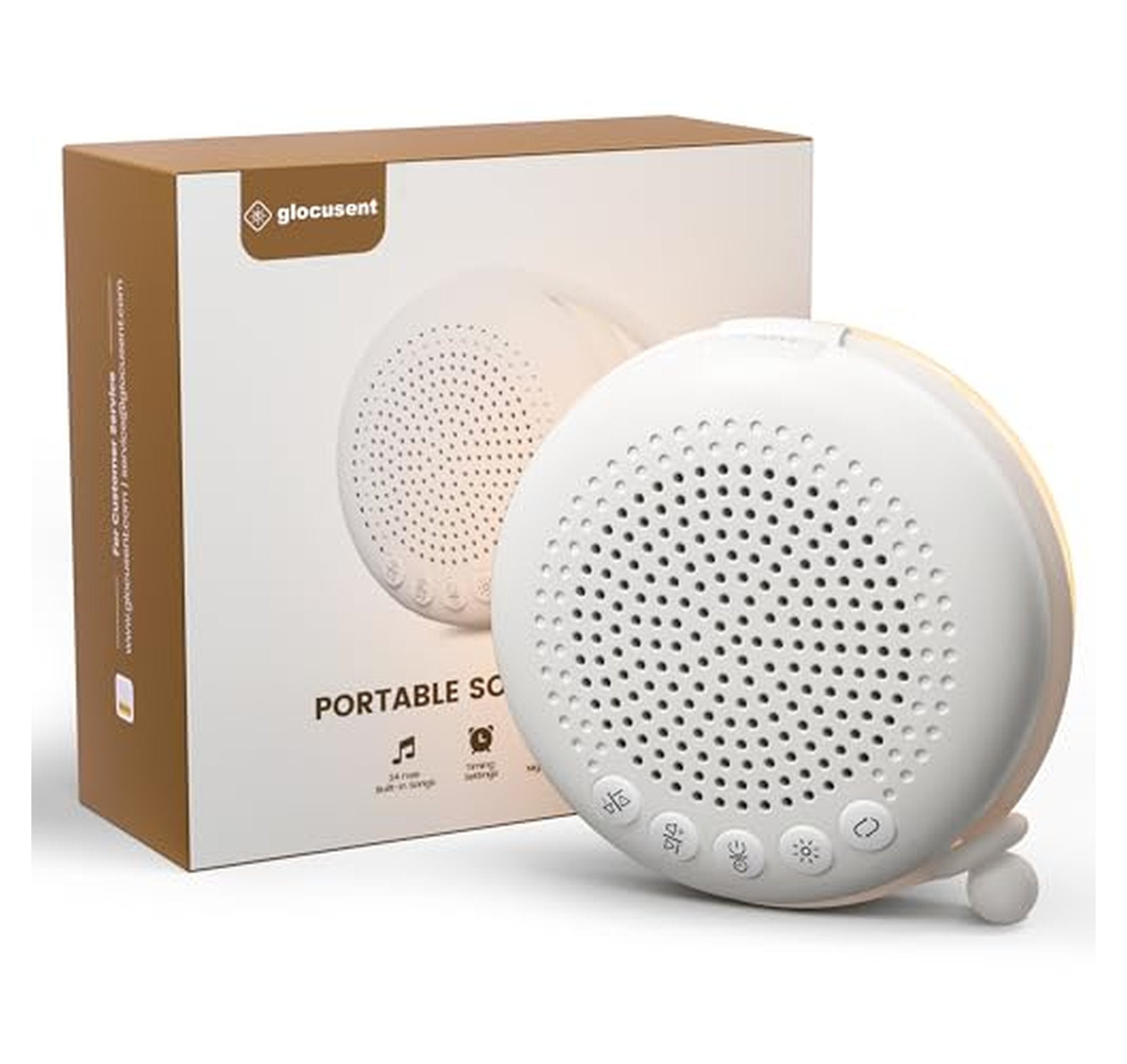 Portable Baby White Noise Machine with Night Light