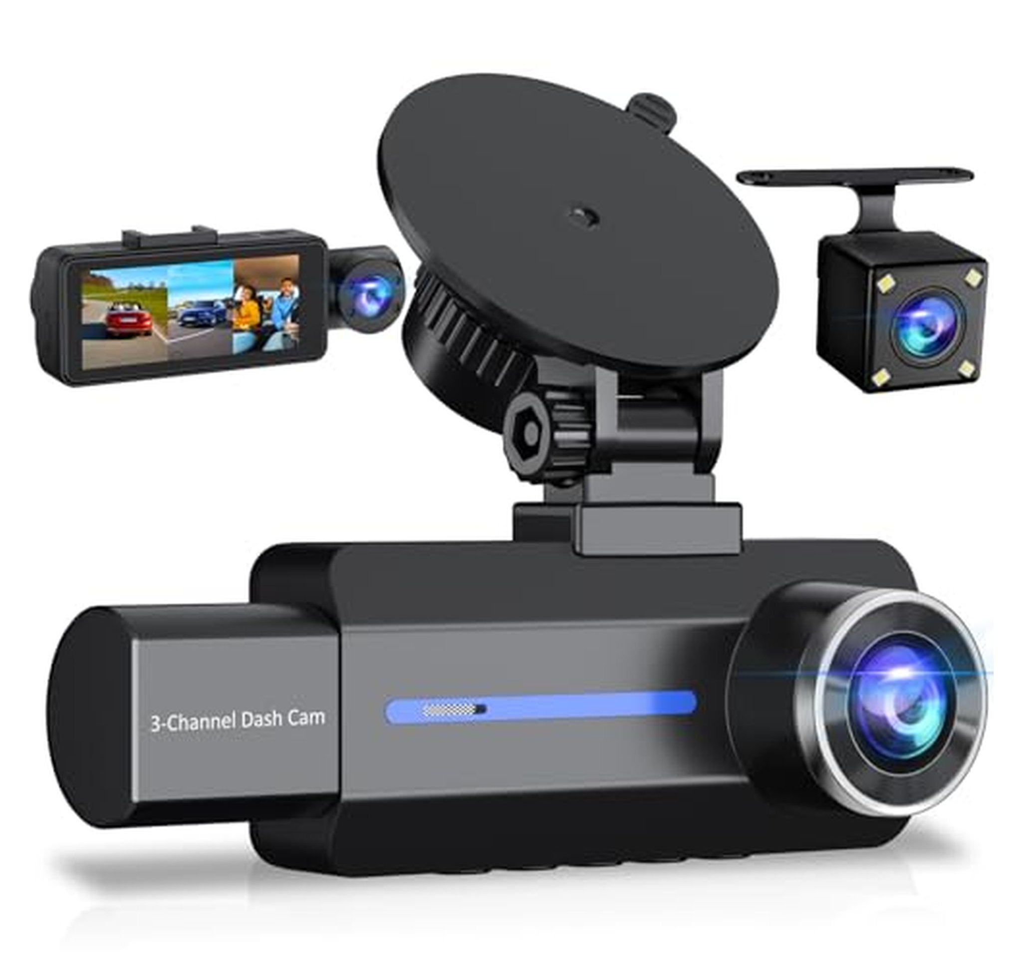 2.5K 3 Channel Front Rear Interior Dash Cam
