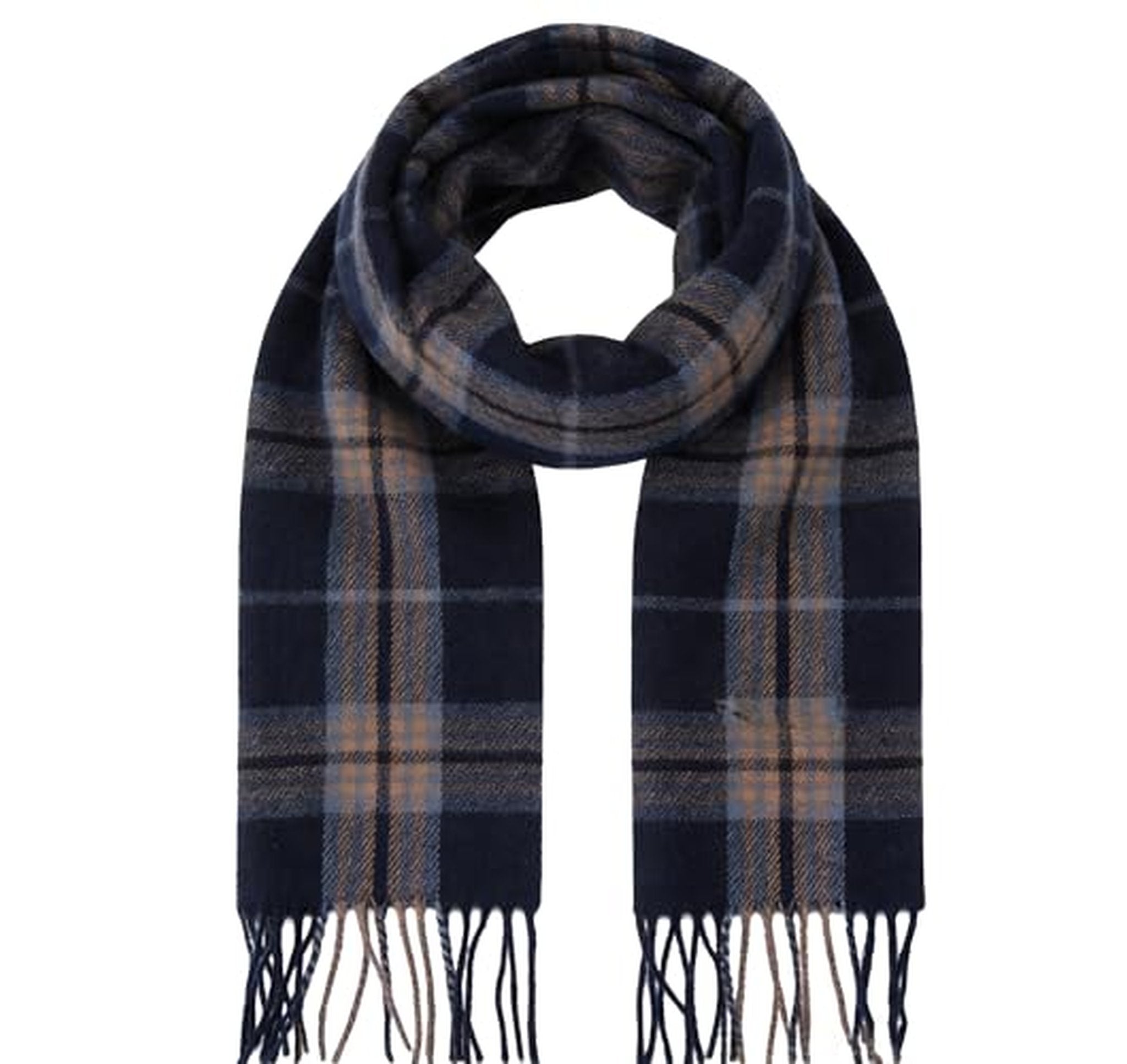 Plaid Winter Tartan Fringe Scarf