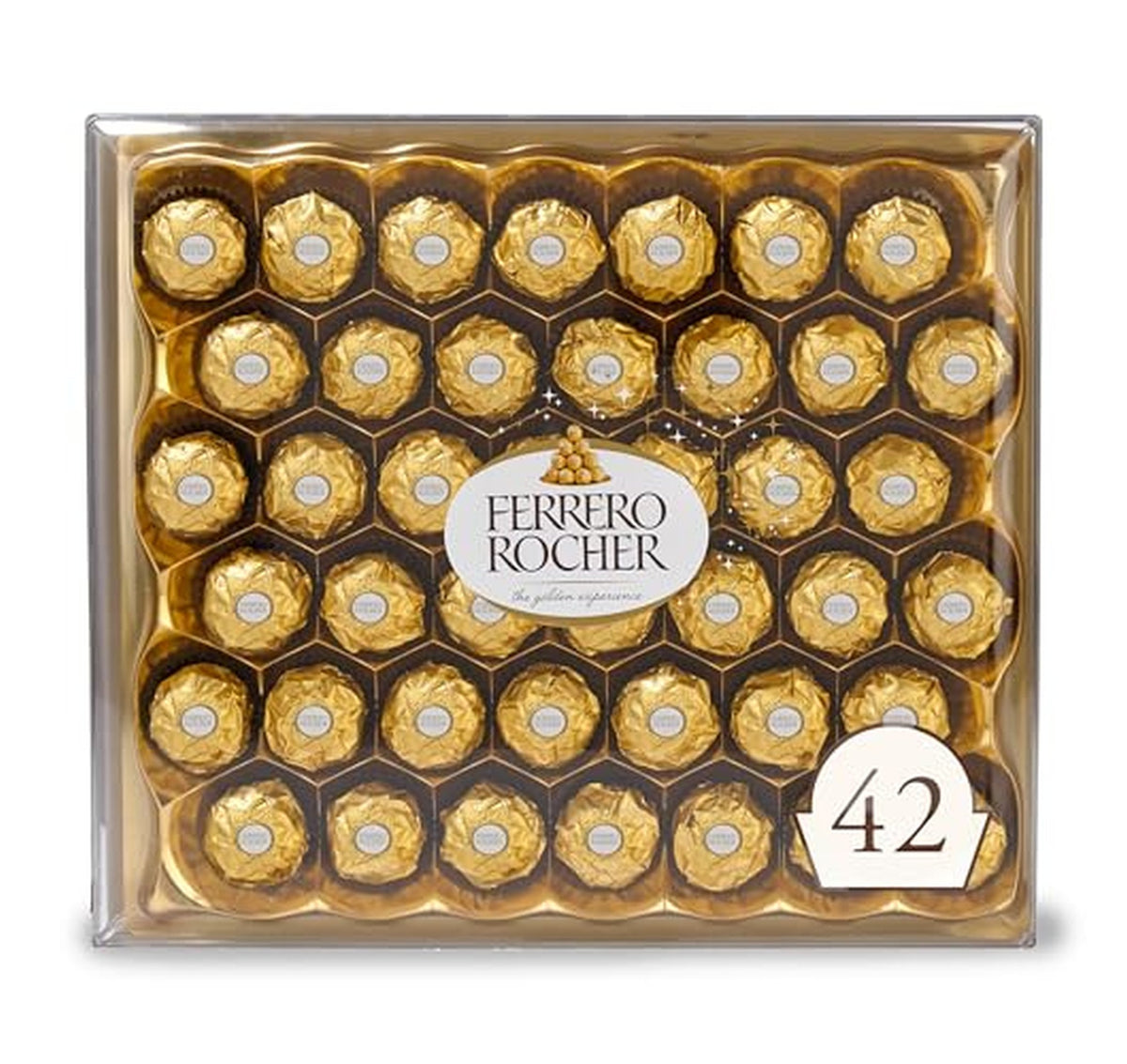 Ferrero Rocher Hazelnut Milk Chocolate Candy, 42 Count