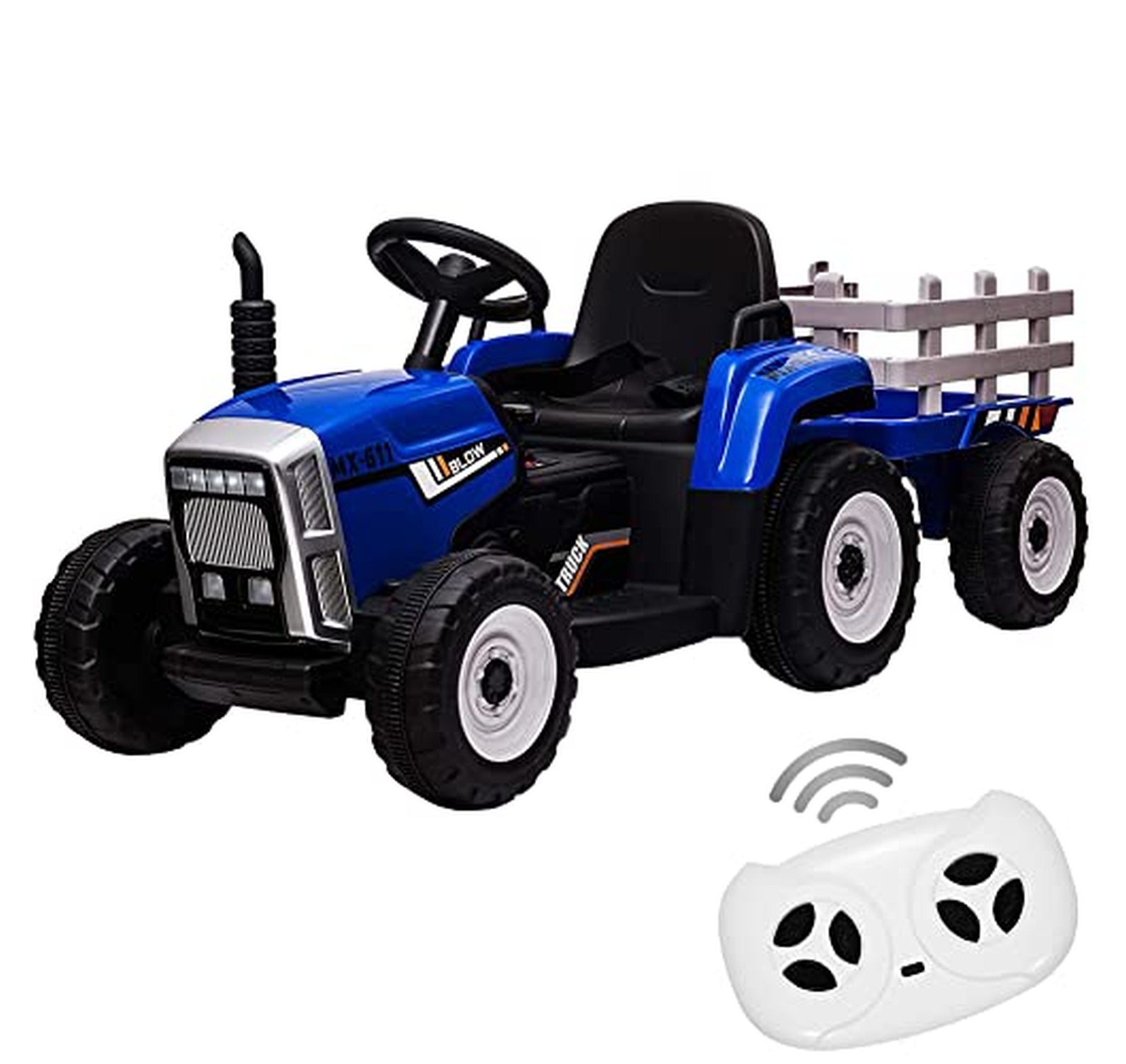 12V Ride On Tractor with Trailer and Remote Control