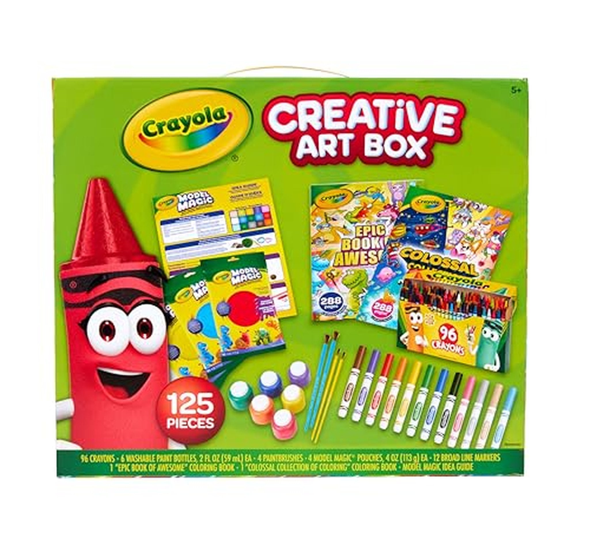 Crayola 125 Piece Kids Art Supplies Set