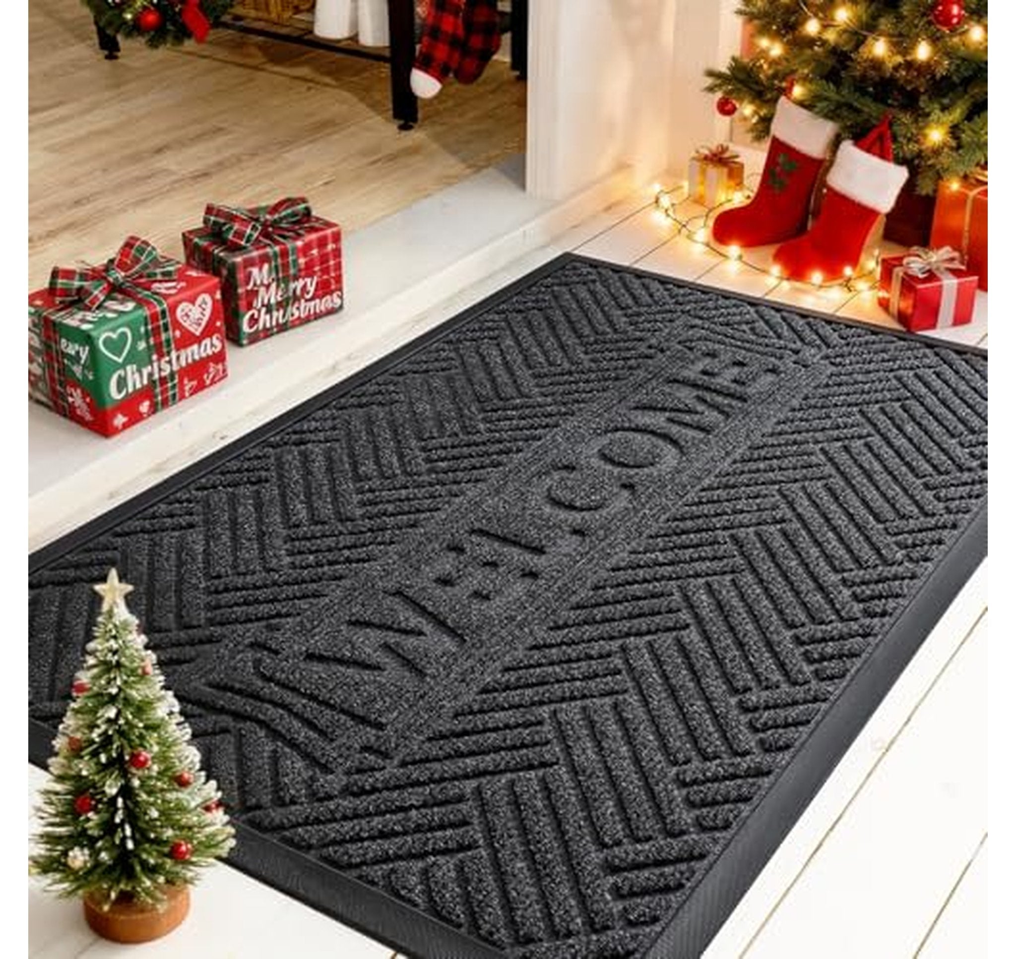 Low Profile Heavy Duty Non-Slip Front Door Mat