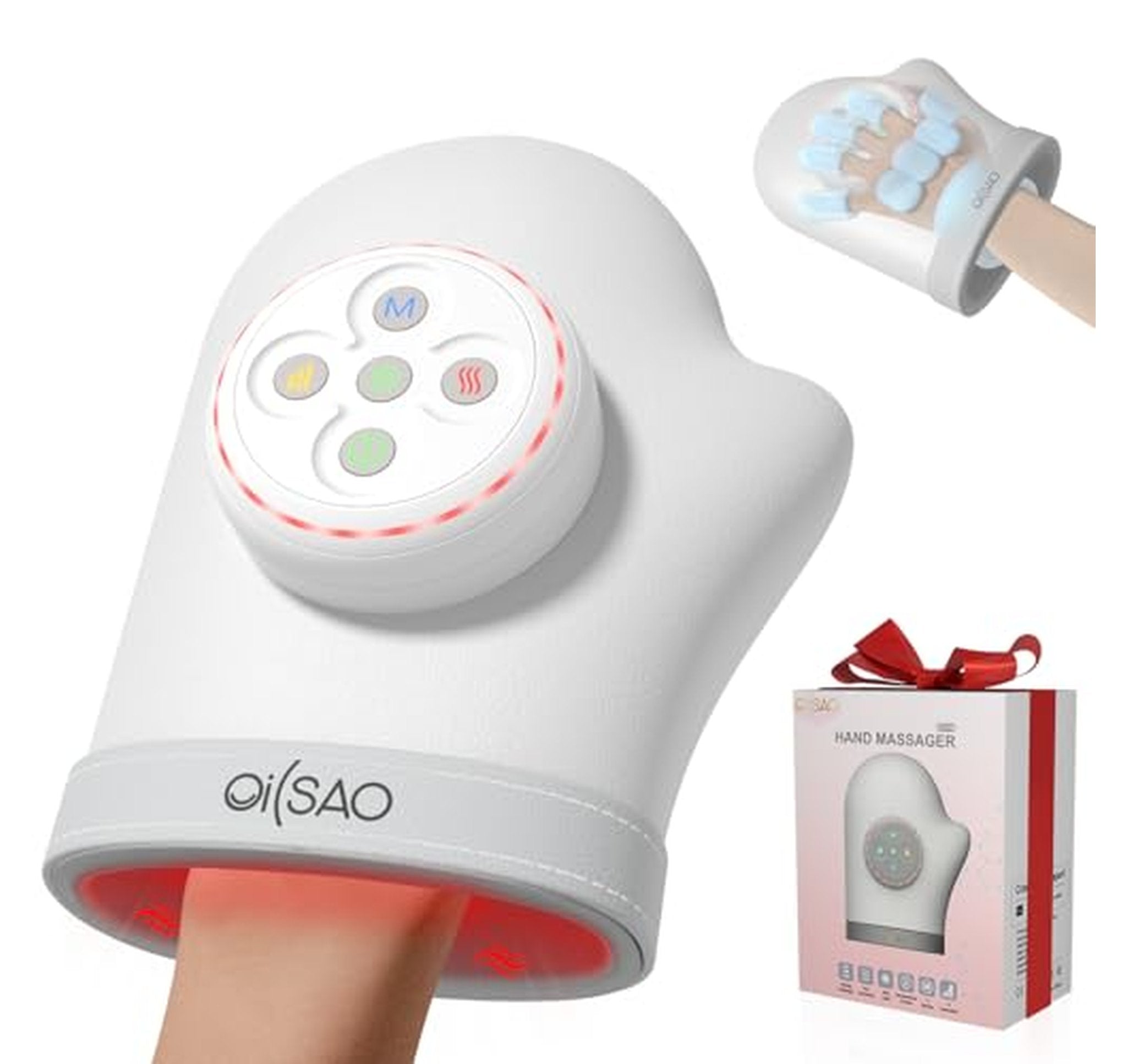 Cordless Heated Compression Hand Massager for Arthritis