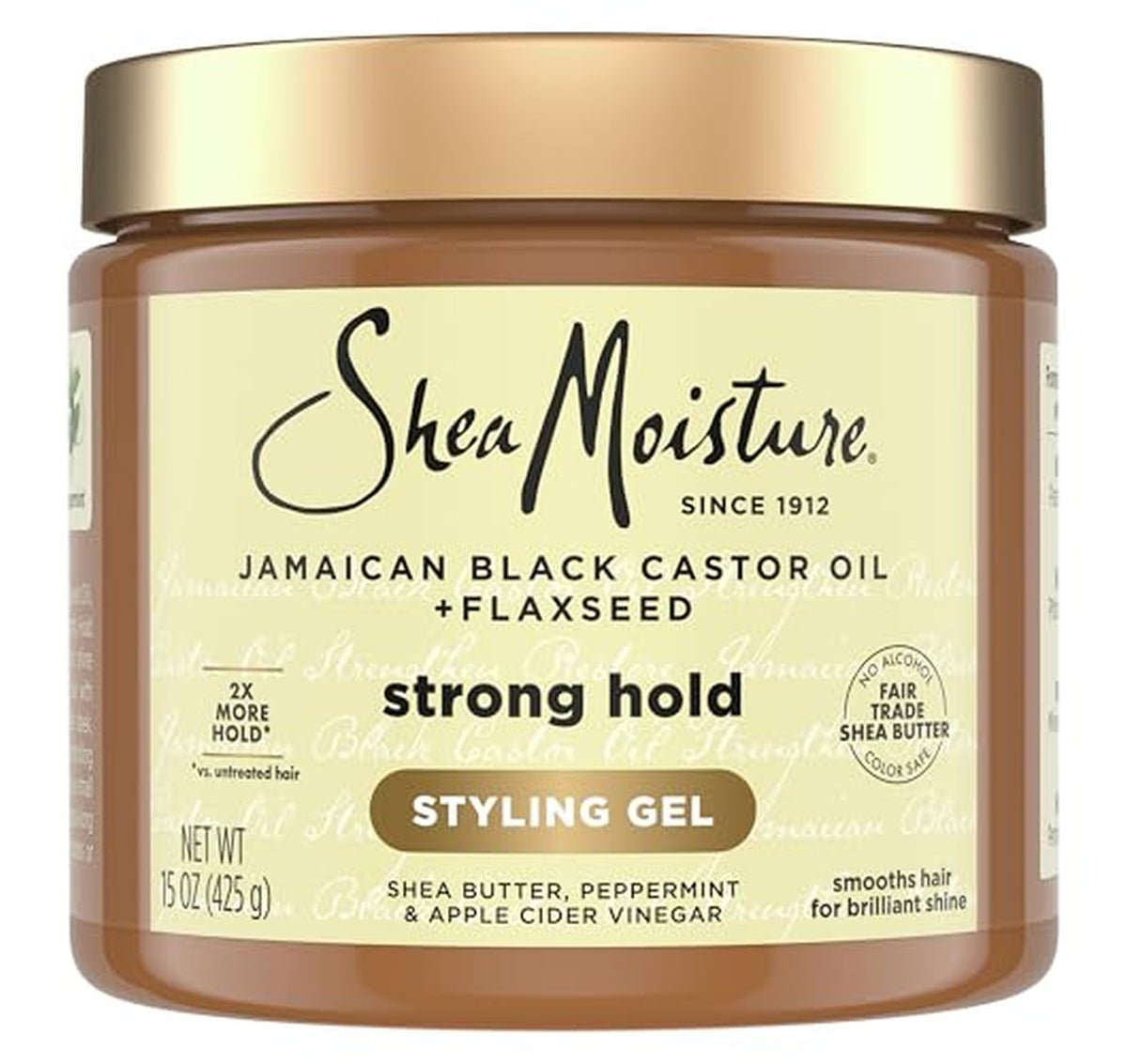 Shea Moisture Strong Hold Flaxseed Styling Gel 15oz