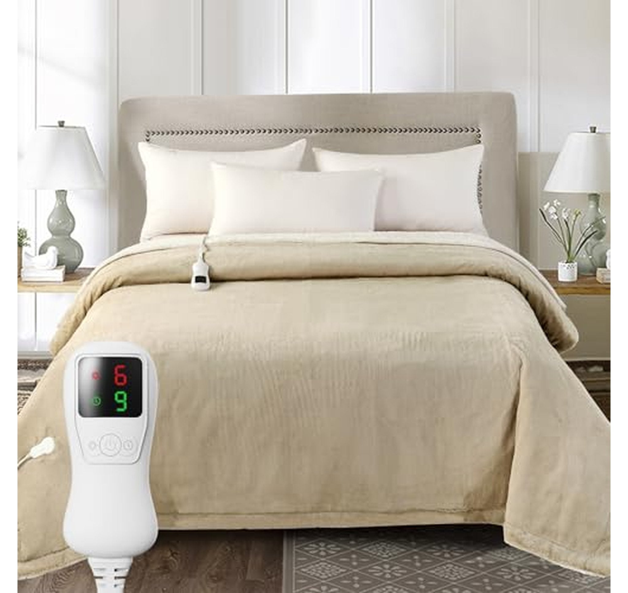 Electric Heated Blanket Full Size with 9 Heat Levels