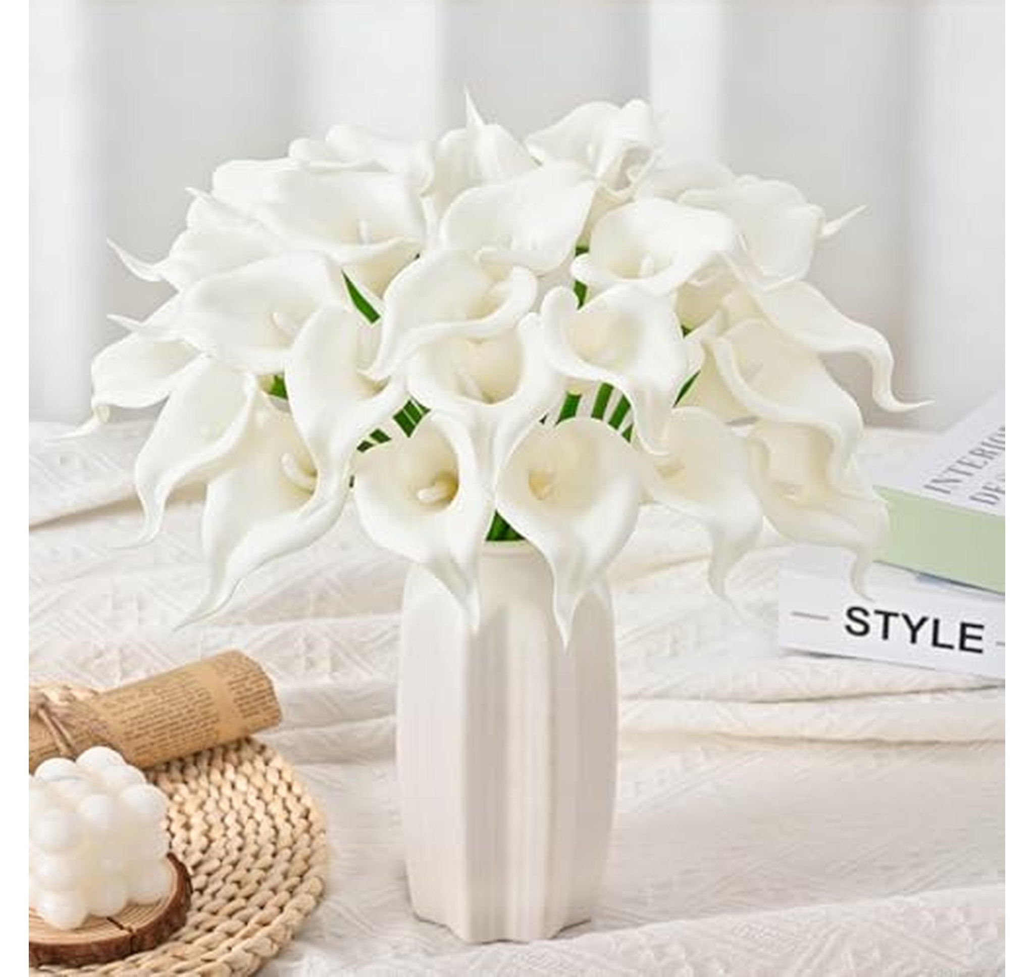 24 Pack Real Touch Calla Lily Artificial Flowers