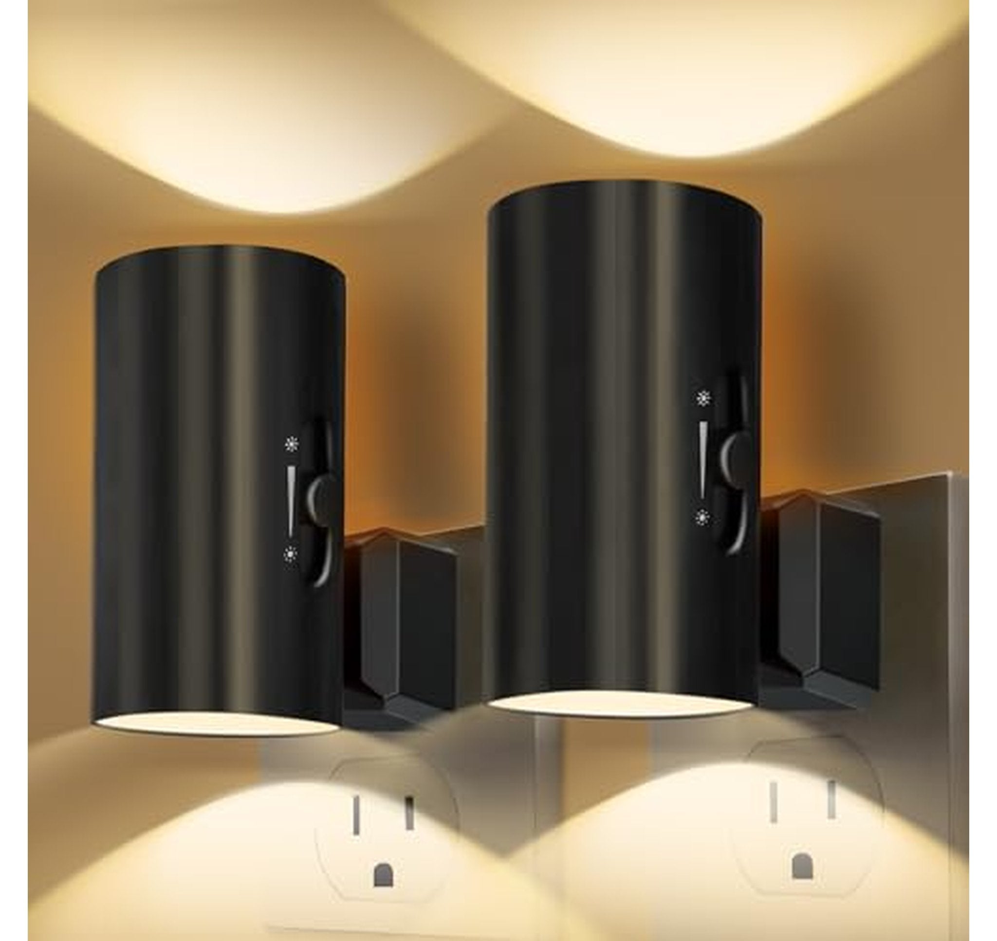 2 Pack Dimmable Plug In LED Night Lights