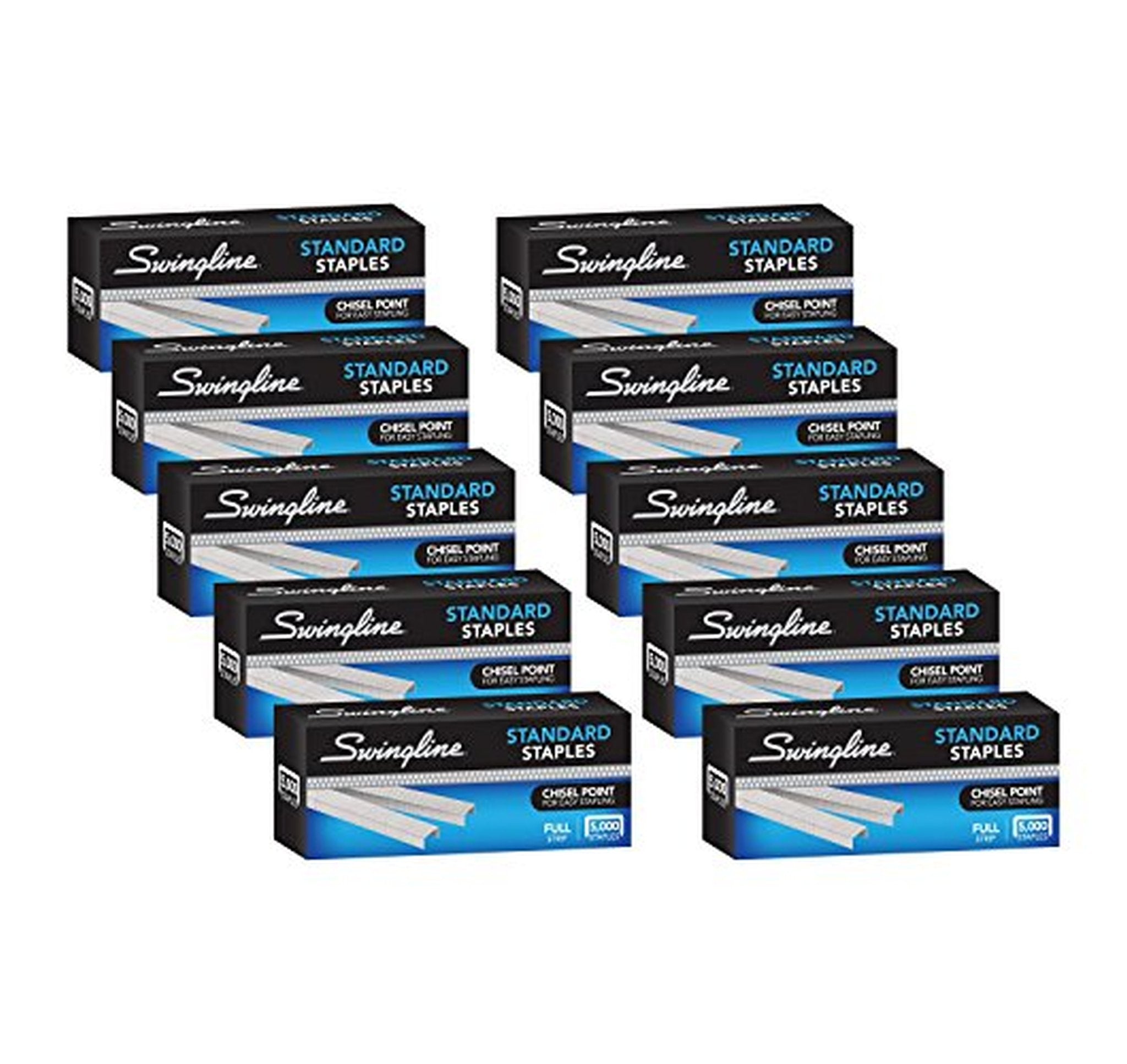 10 Pack Swingline Standard Staples, 5000 Count
