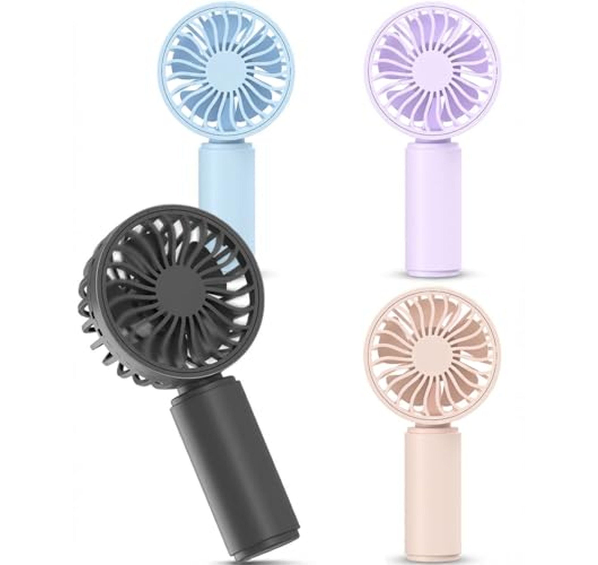 4 Pack Mini USB Rechargeable Handheld Fans