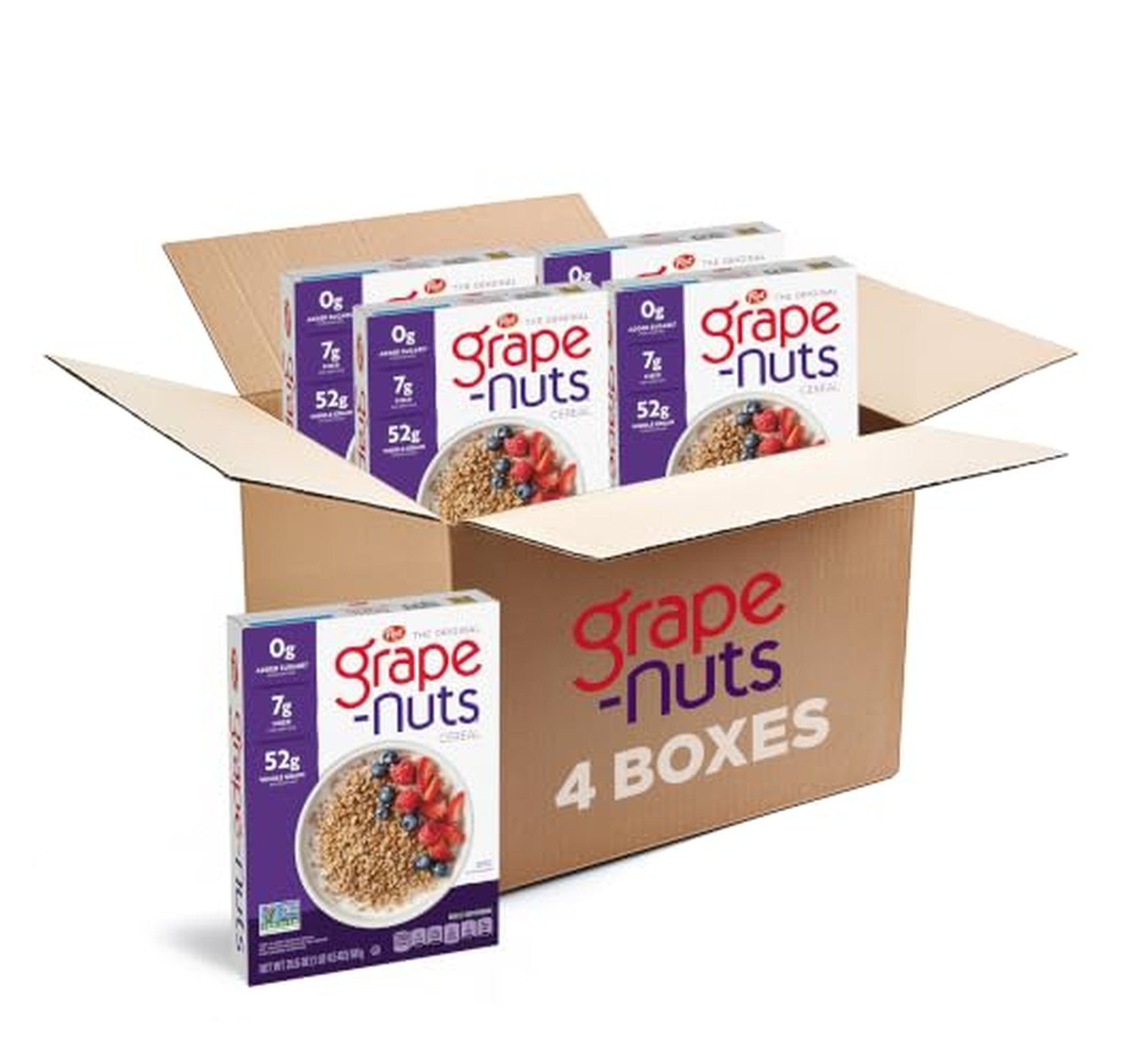4 Pack Grape-Nuts Original Whole Grain Cereal (OU)
