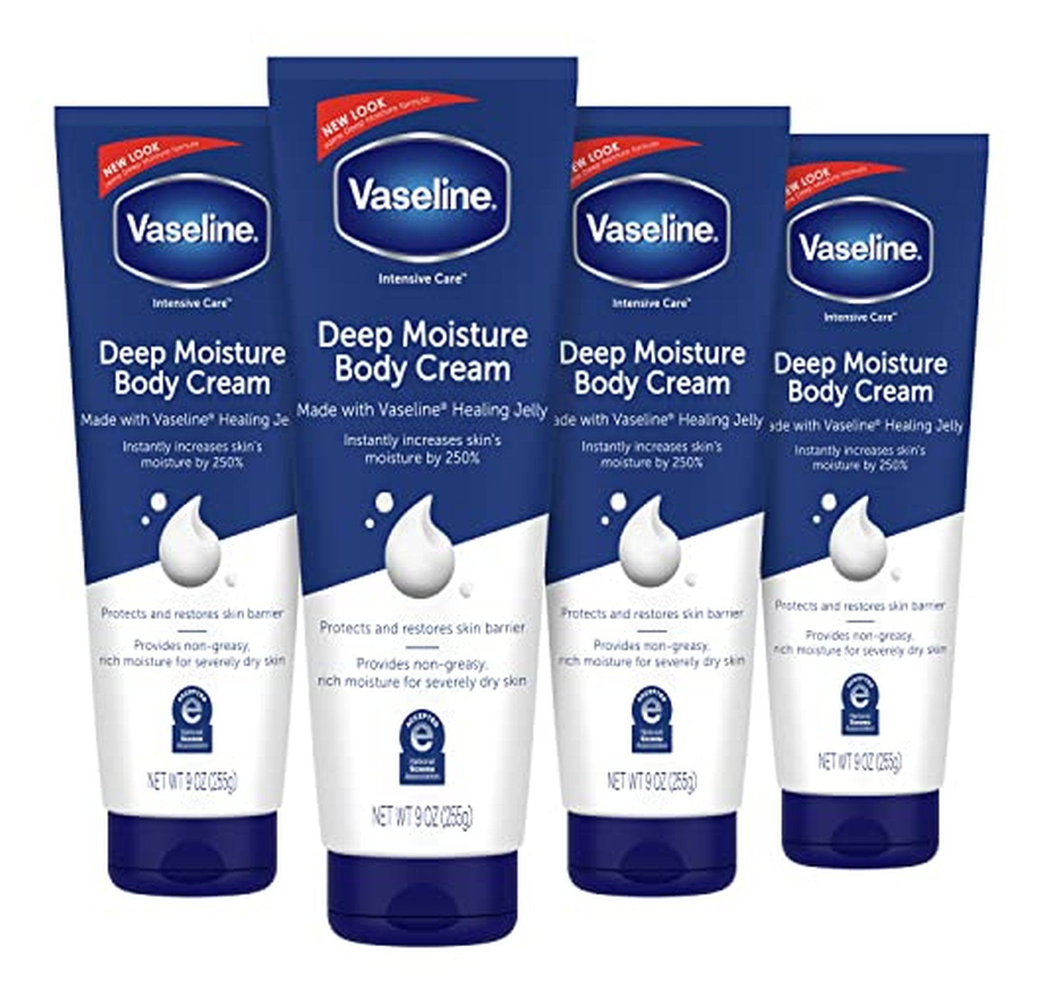 4 Pack Vaseline Intensive Care Deep Moisture Body Cream