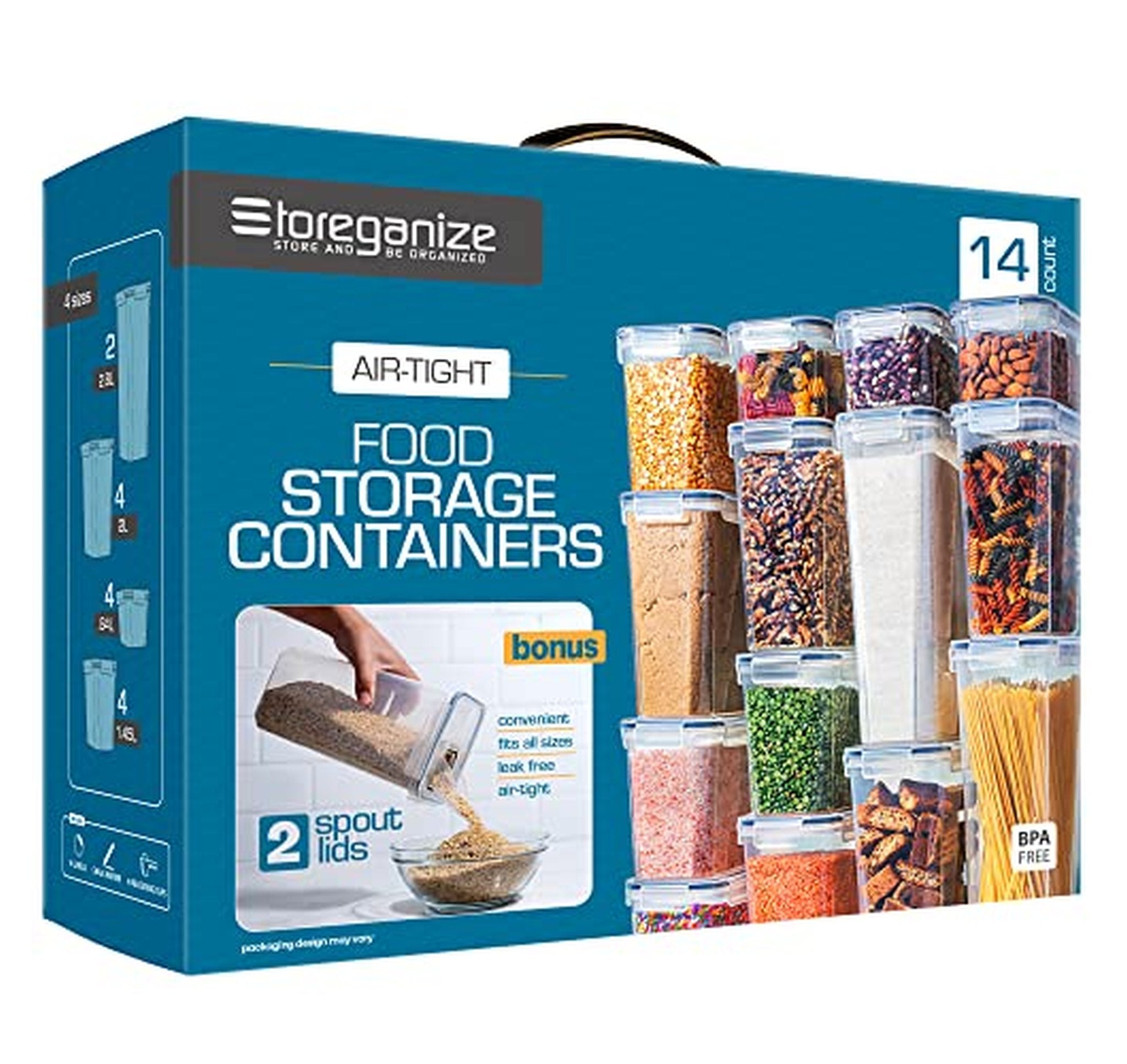 14 Pack Airtight Food Storage Containers with Lids