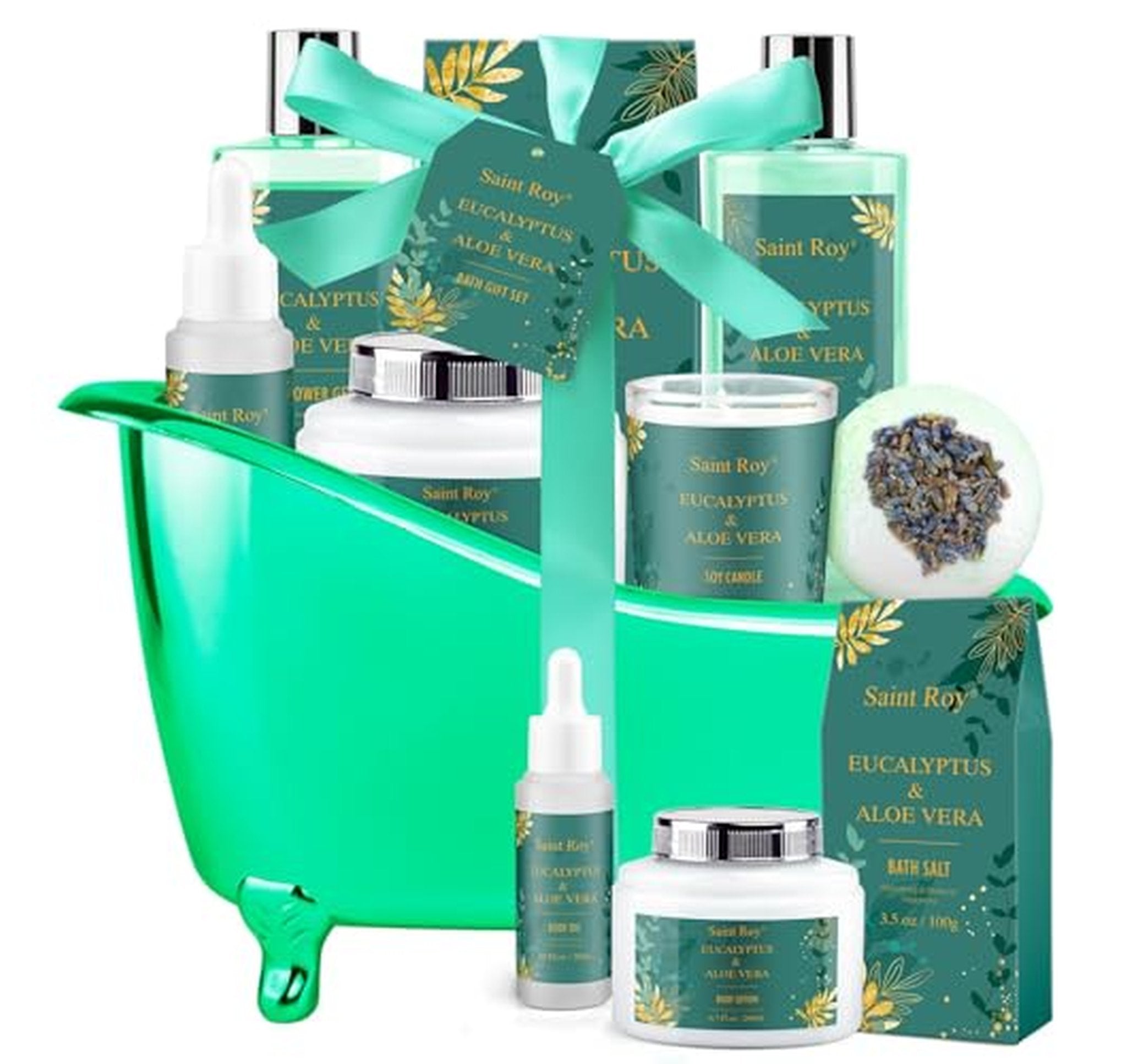 Eucalyptus Aloe Spa Bath and Body Gift Basket