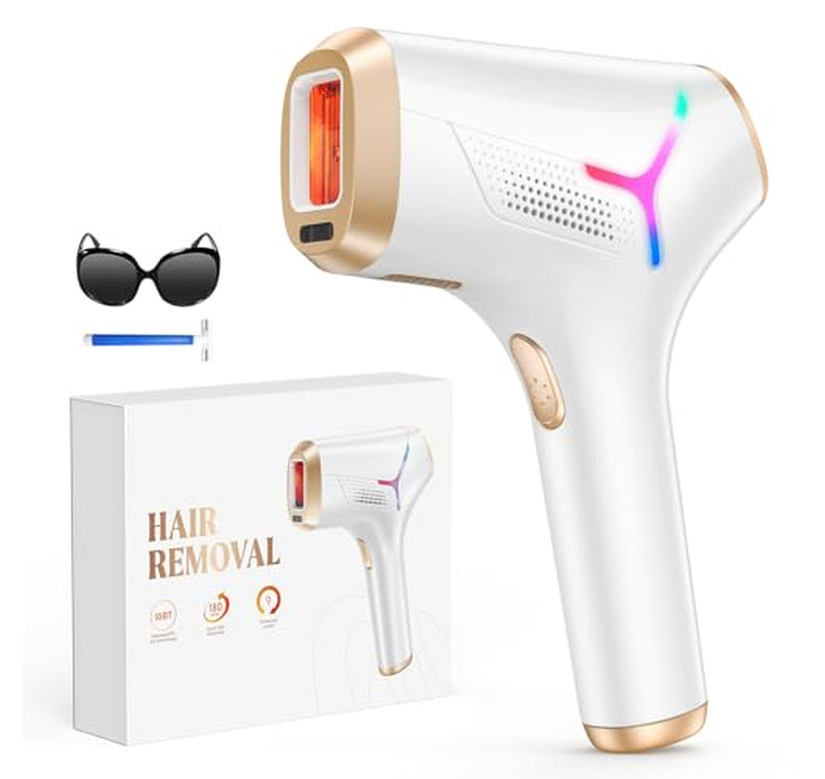 IPL Laser Hair Removal Device for At-Home Use
