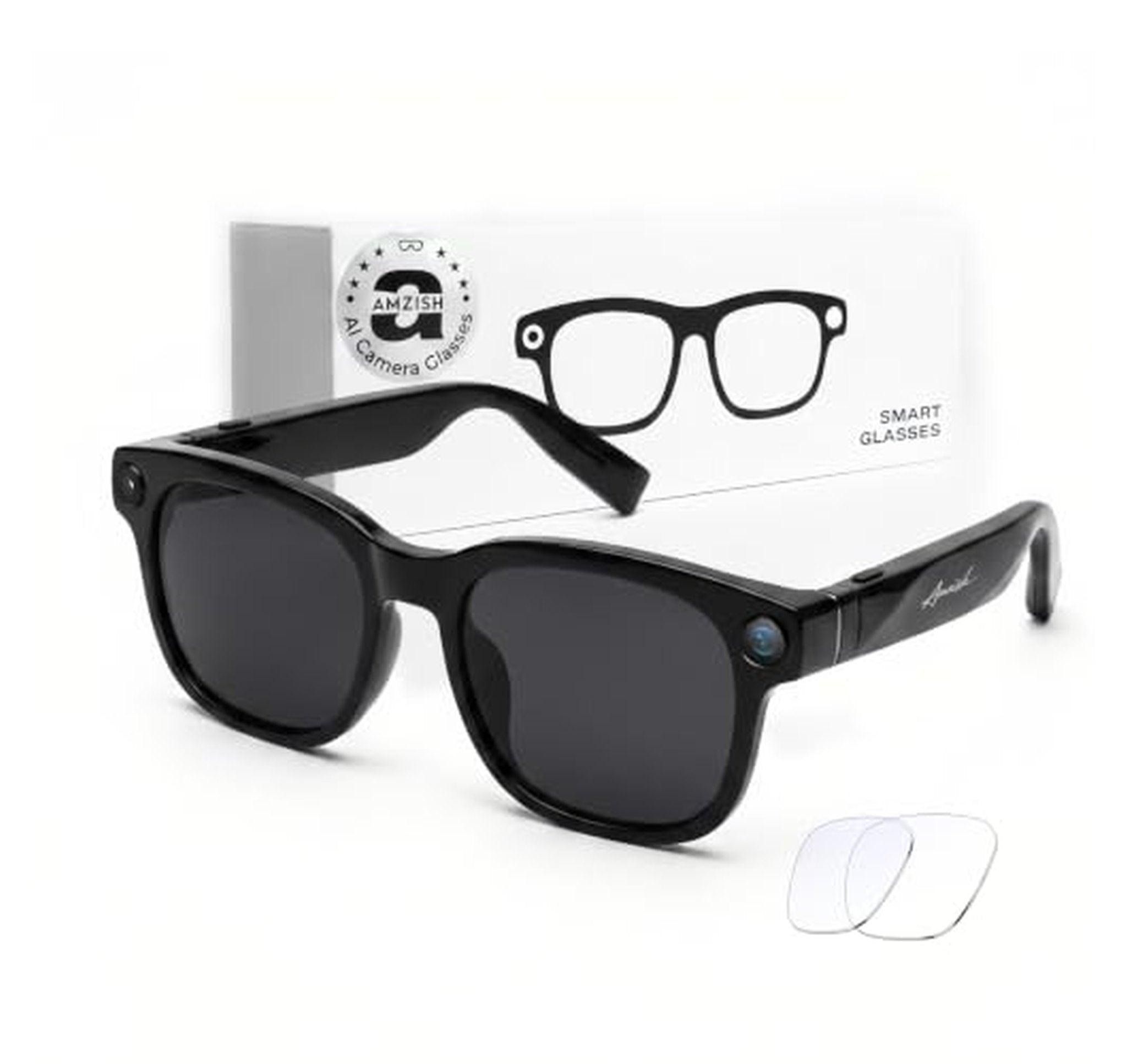 AI Bluetooth Smart Glasses with 8MP HD Camera