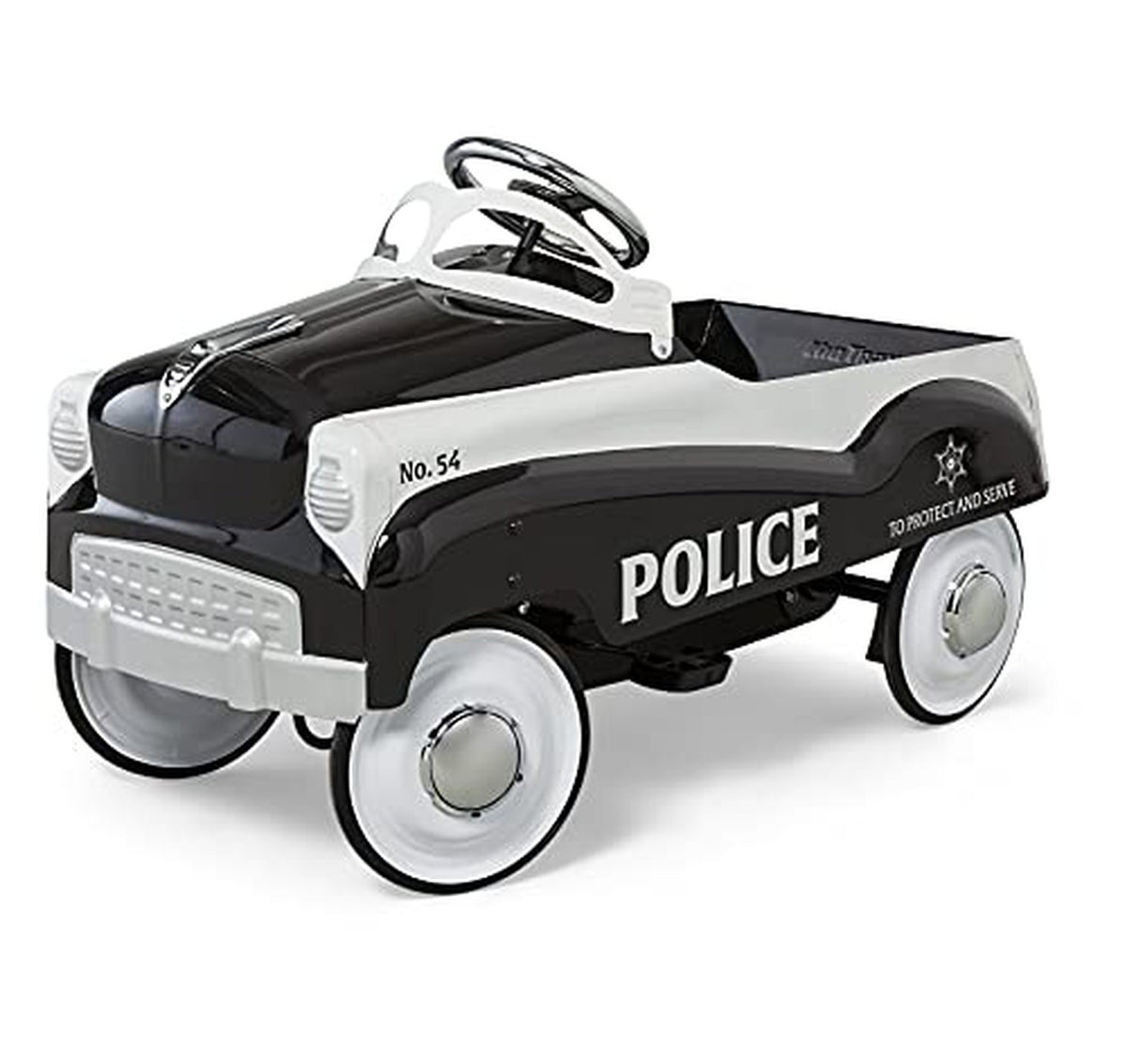 Kid Trax Classic Steel Kids Police Pedal Car