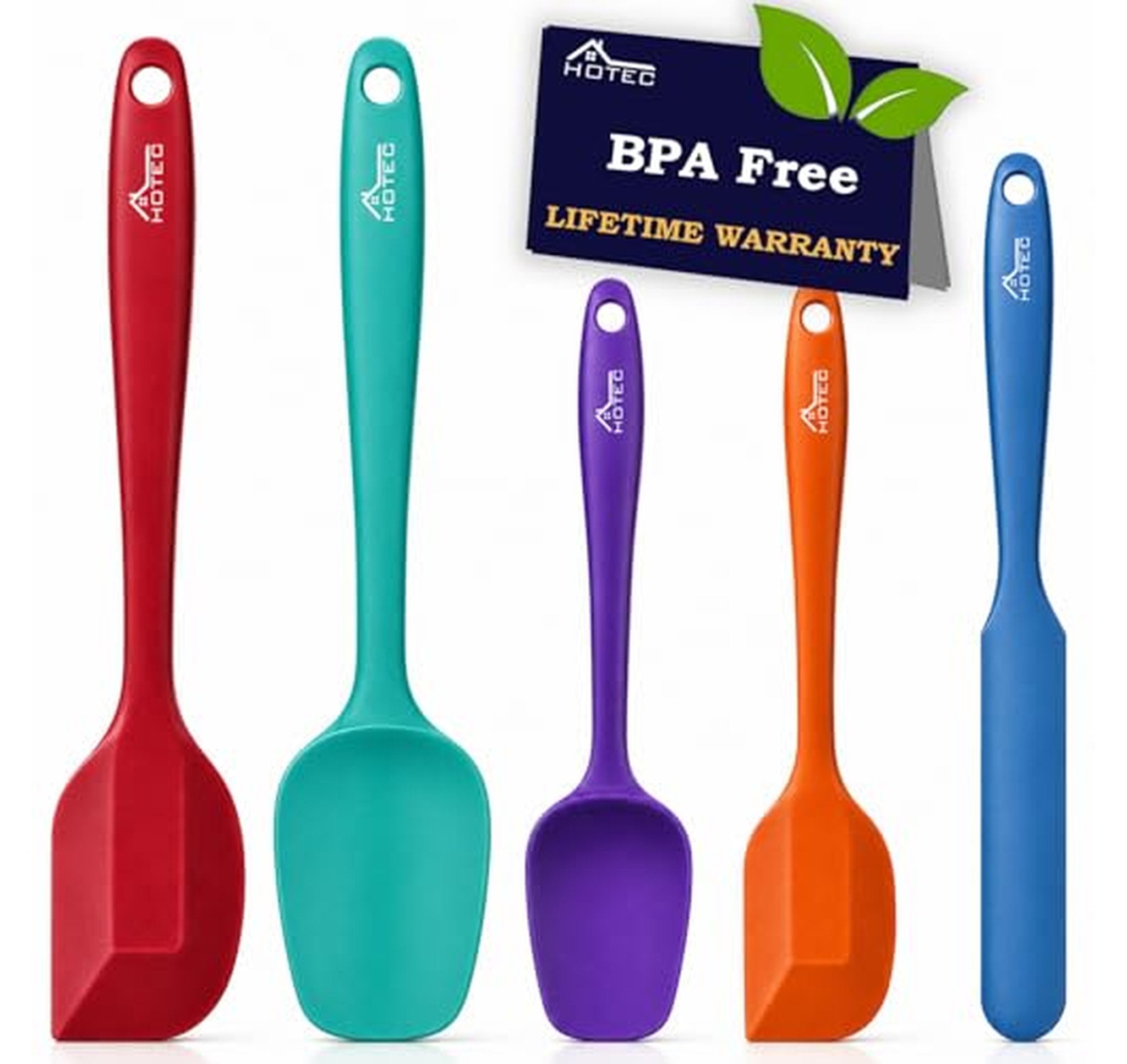 5 Pack Heat Resistant Silicone Spatula Set
