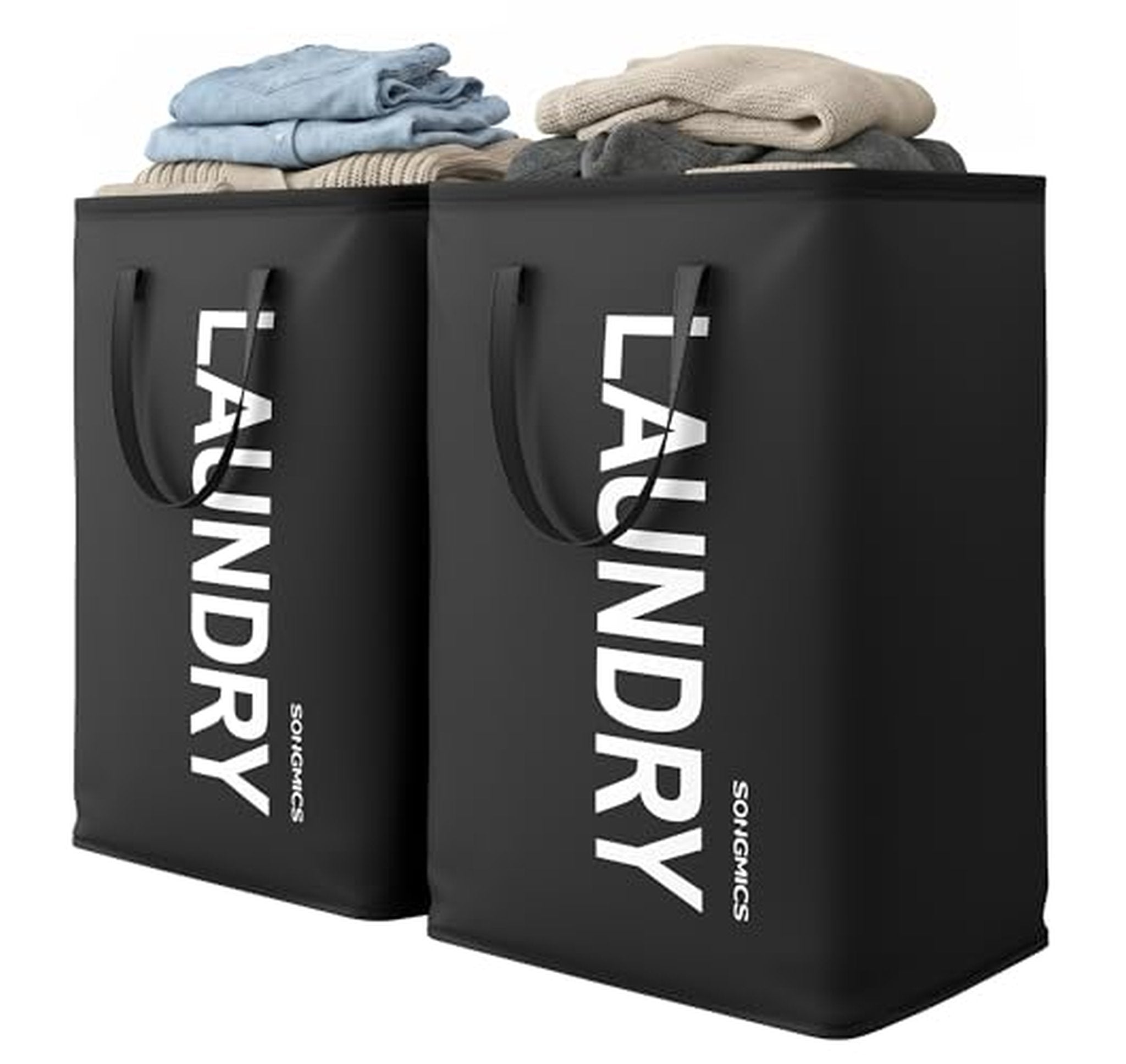 2 Pack SONGMICS 80L Foldable Laundry Hampers