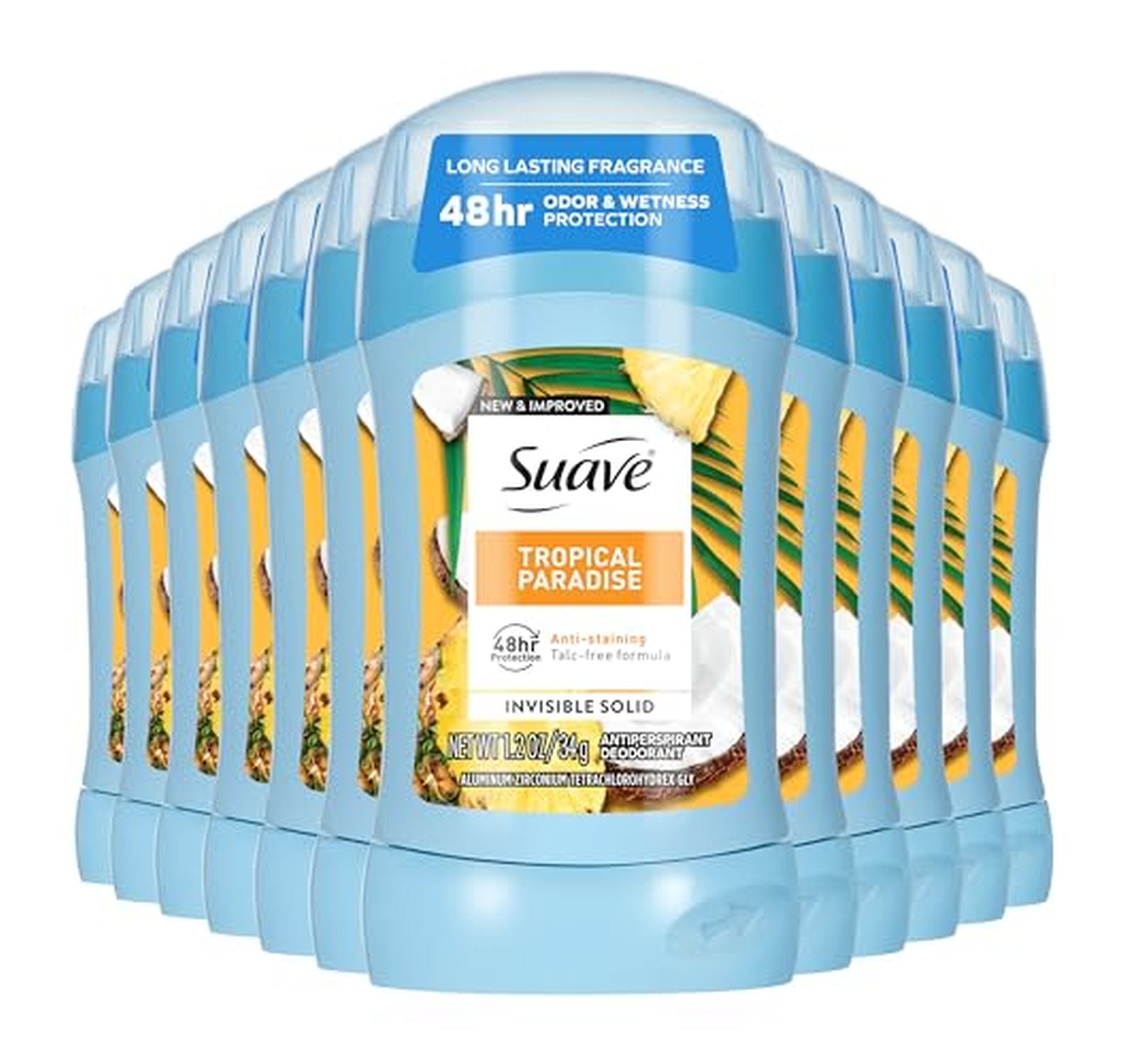 12 Pack Suave Invisible Solid Antiperspirant Deodorant