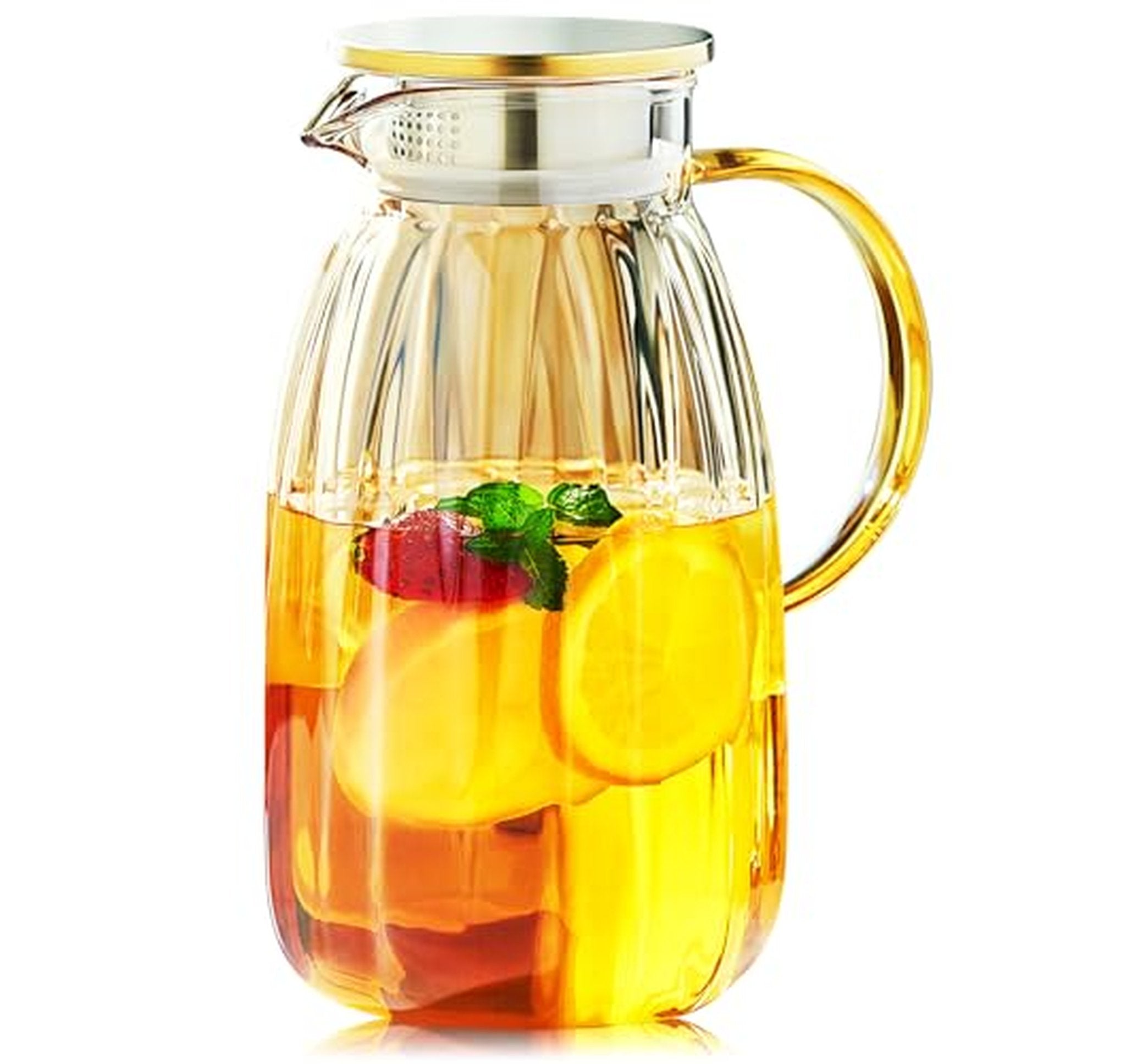 68oz Glass Pitcher with Lid and Spout