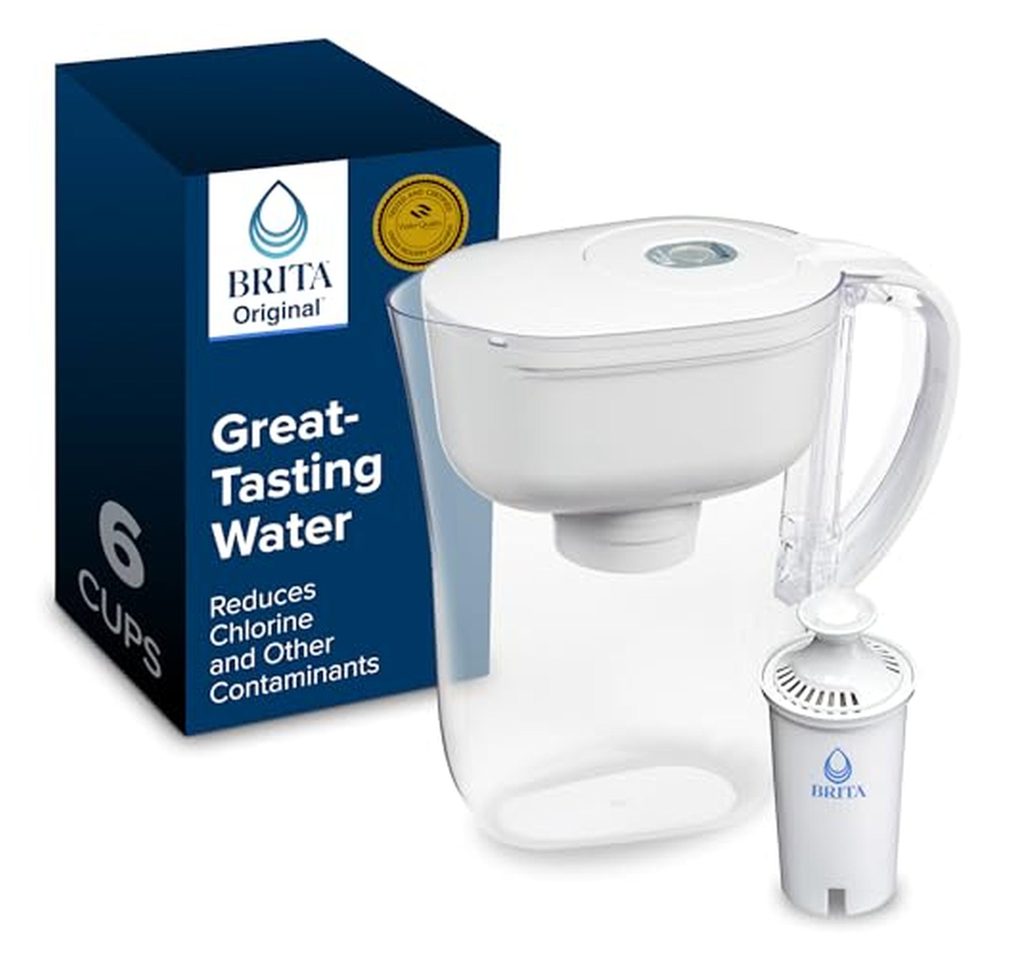 BRITA 6-Cup Water Filter Pitcher with Filter