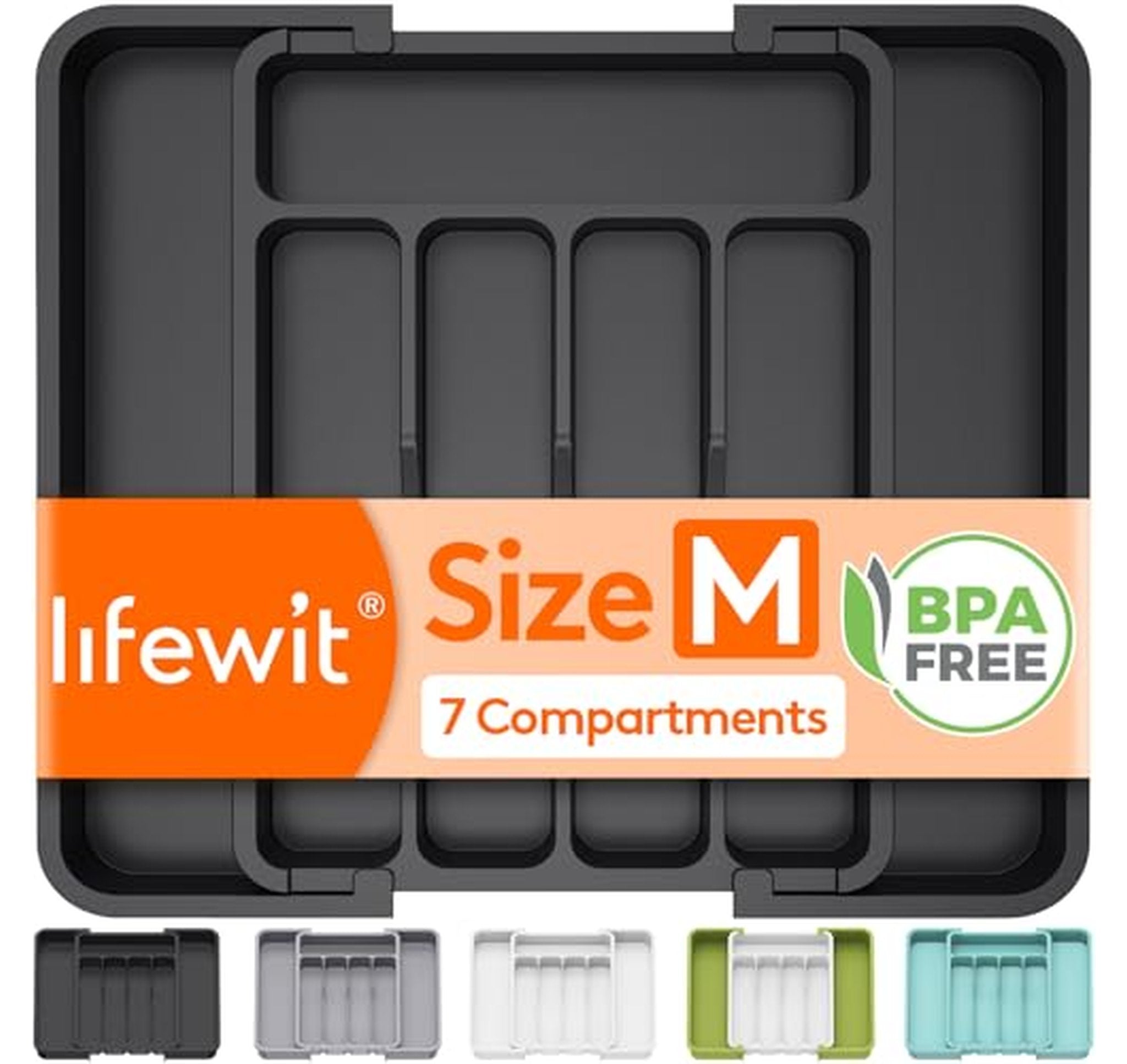 Expandable Silverware Drawer Organizer Utensil Tray