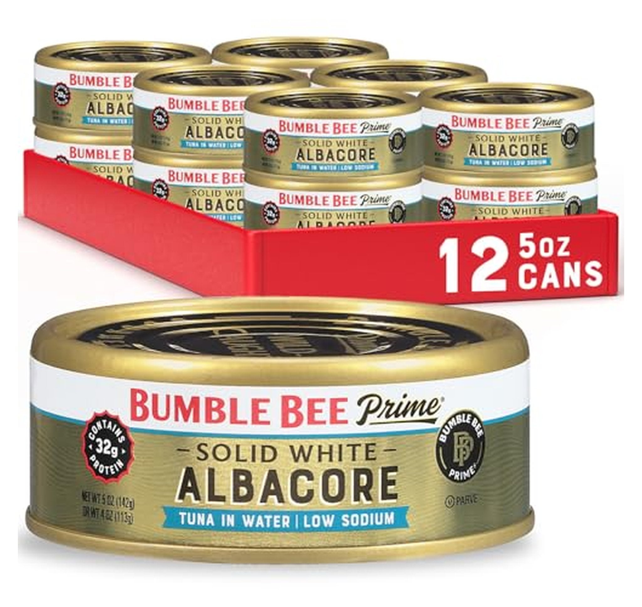 12 Pack Bumble Bee Low Sodium Albacore Tuna Cans