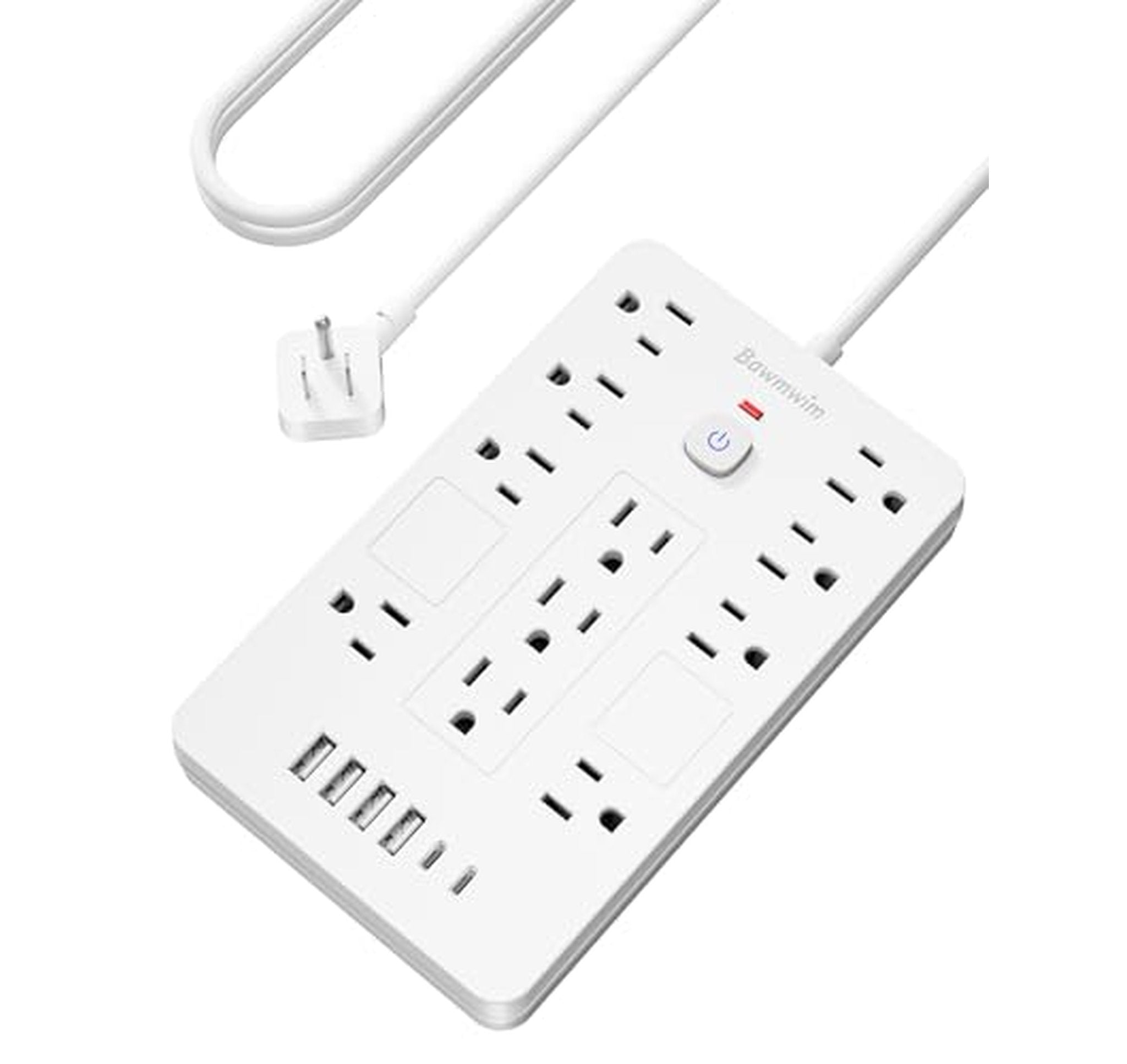 11-Outlet Surge Protector Power Strip with USB Ports