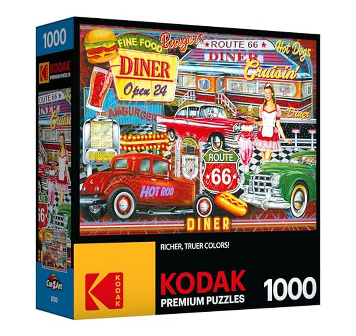 RoseArt Kodak 50s Diner 1000 Piece Jigsaw Puzzle