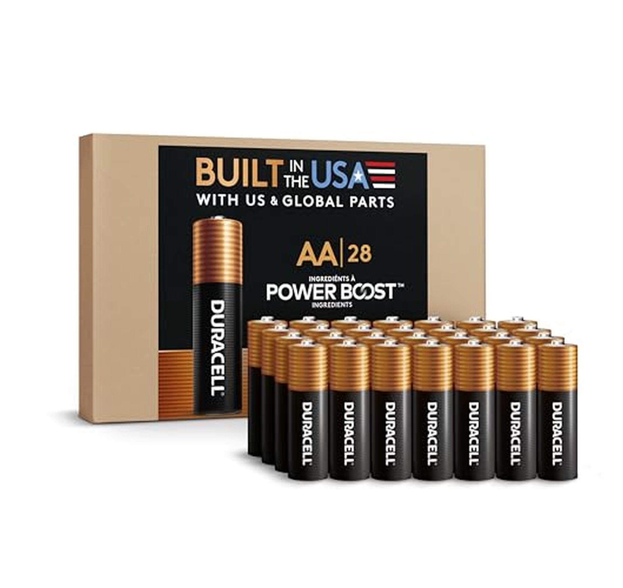 28 Count Duracell Coppertop AA Alkaline Batteries