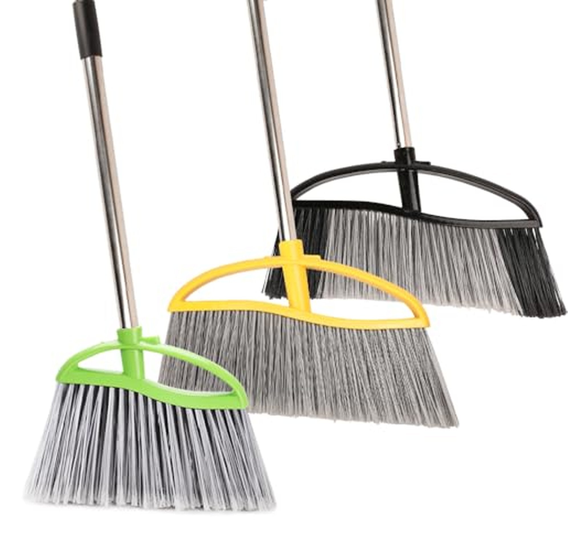 3 Pack Heavy Duty Outdoor Angle Brooms
