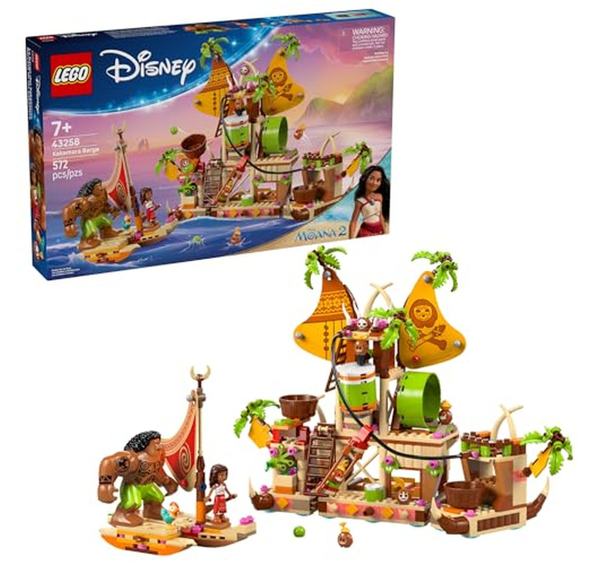 LEGO Disney Moana 2 Kakamora Barge Building Set