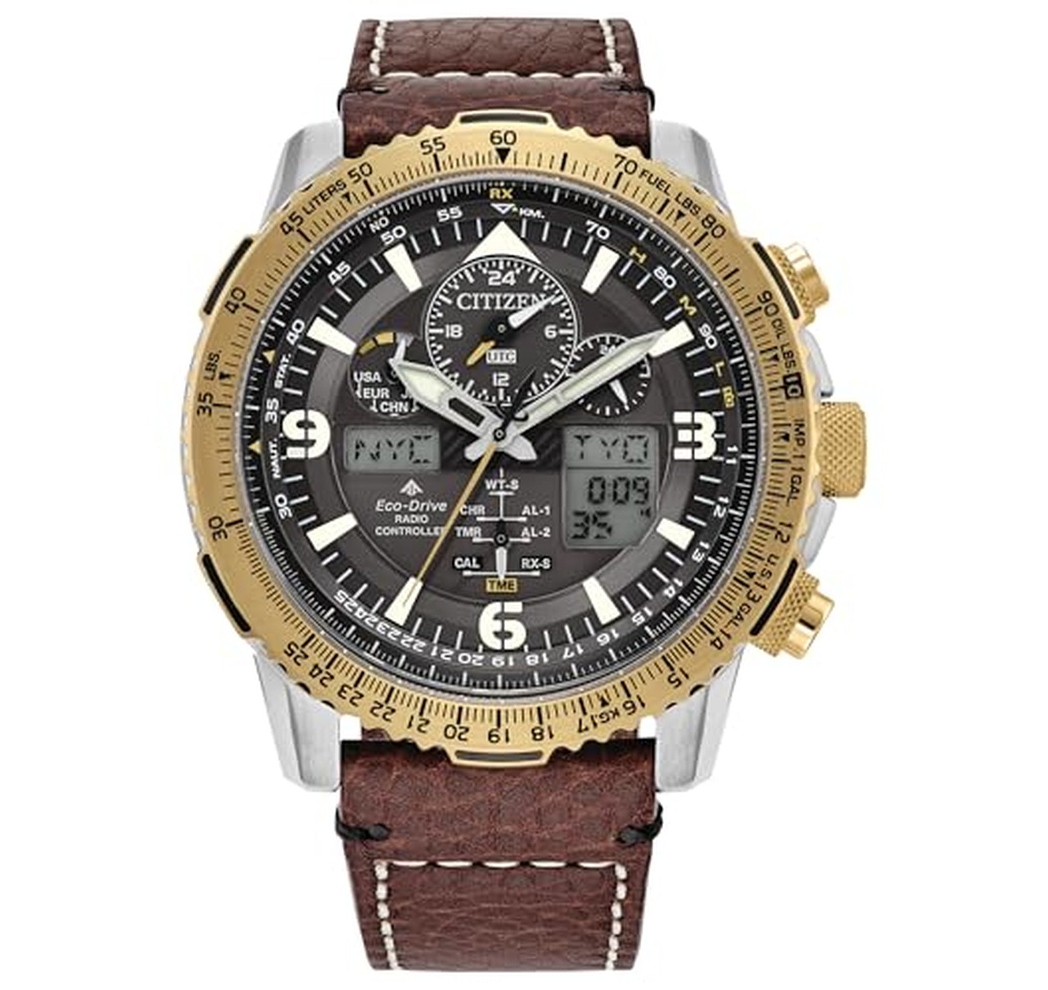 Citizen Skyhawk Eco-Drive Atomic Pilot Chronograph Watch