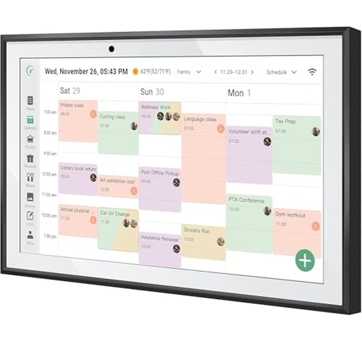 10.1-Inch WiFi Digital Family Calendar Display