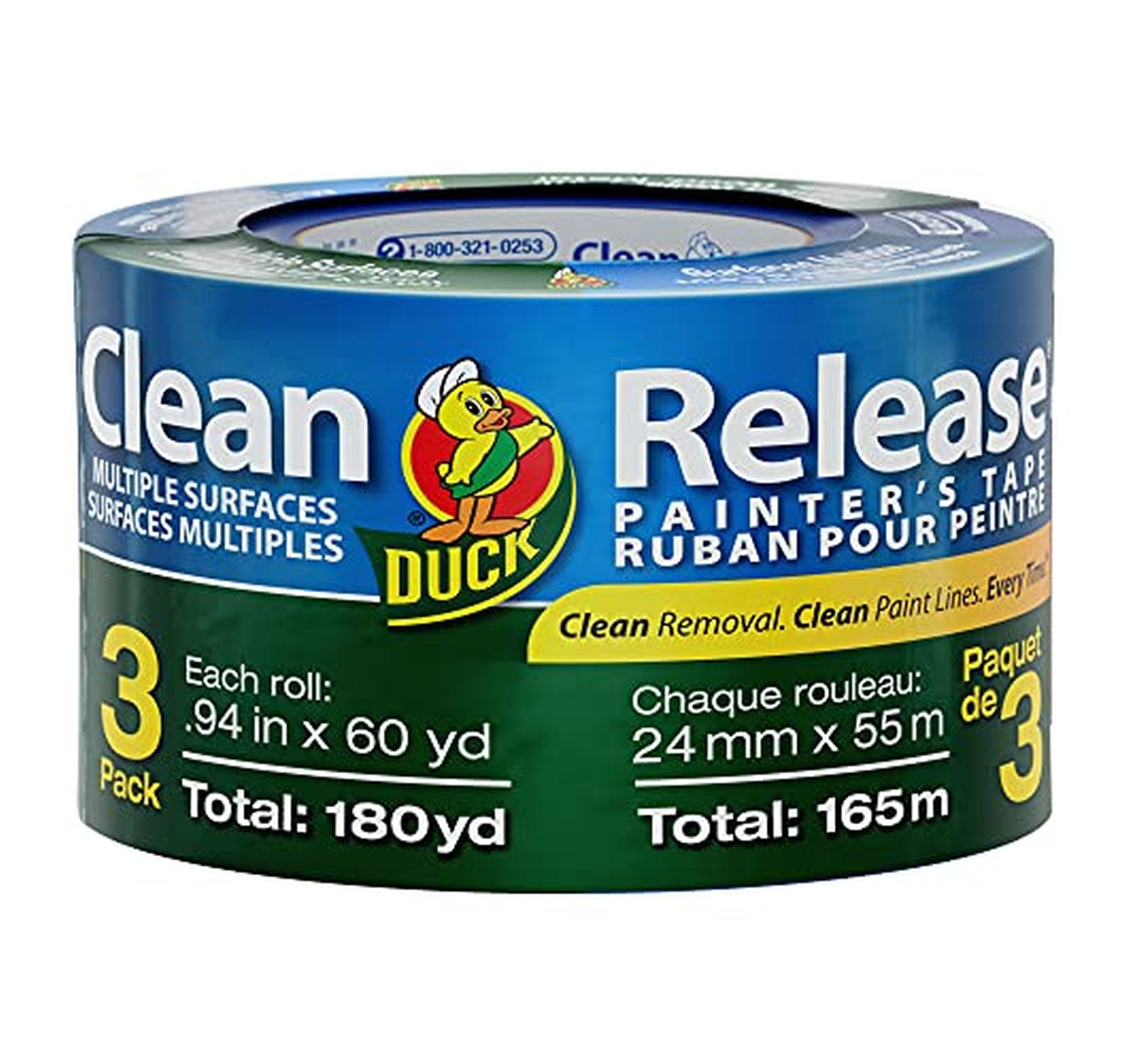 3 Pack Duck Clean Release Painter’s Masking Tape