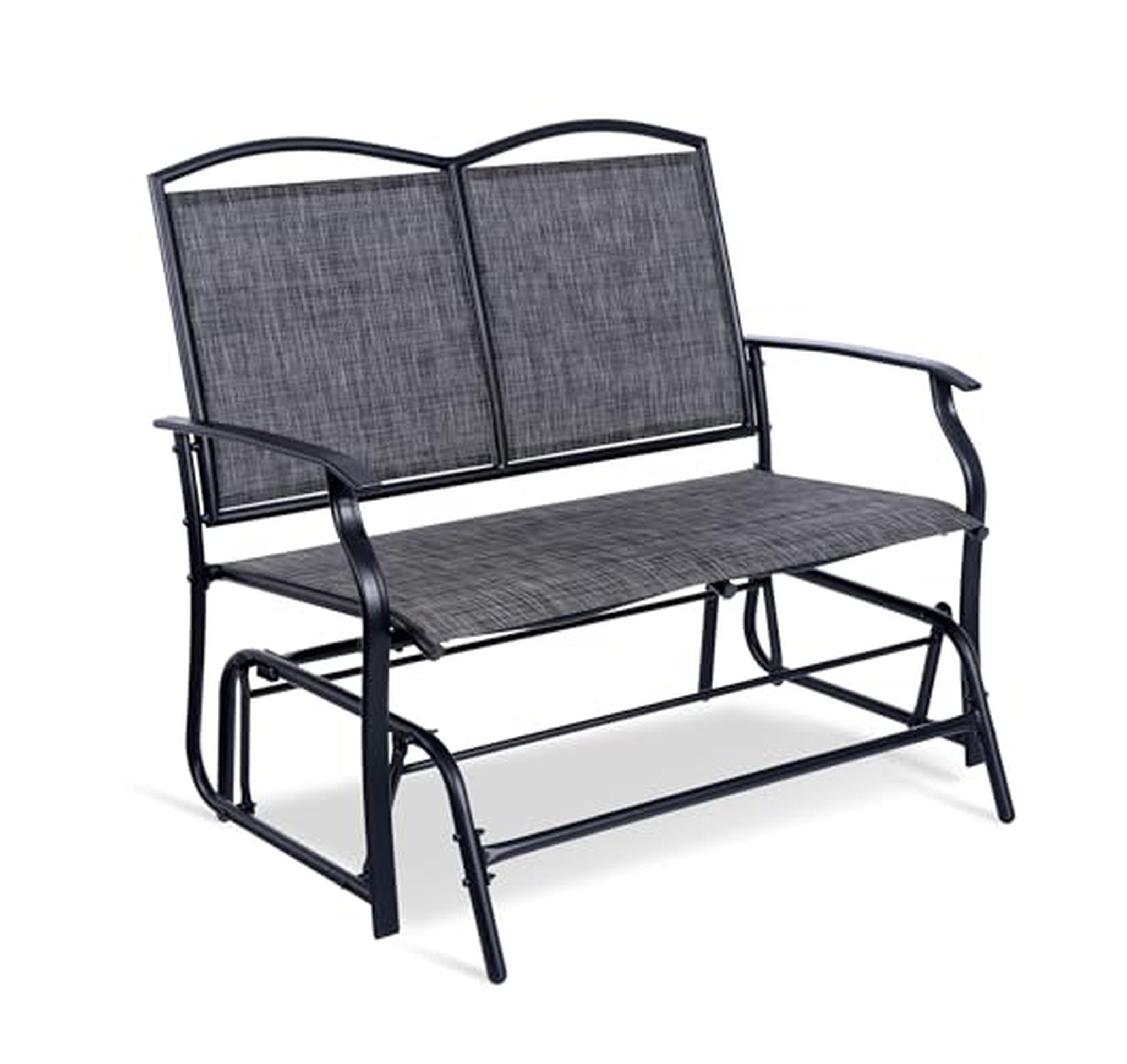 2-Person Outdoor Glider Bench Rocking Loveseat