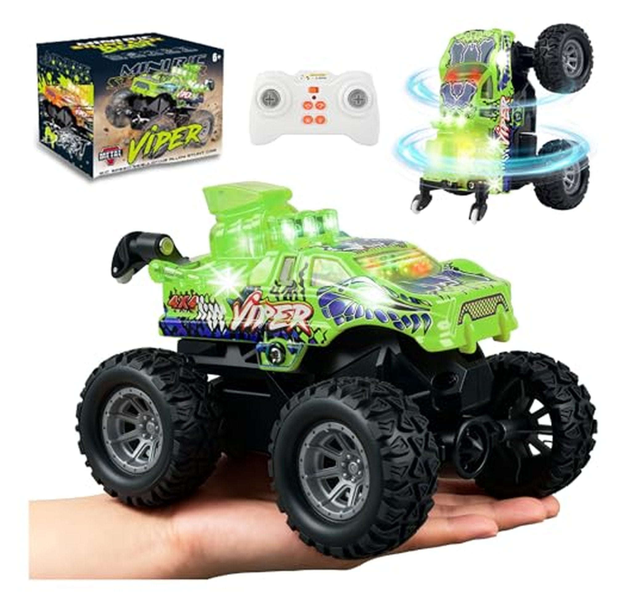 1:64 RC Monster Truck with LED Lights