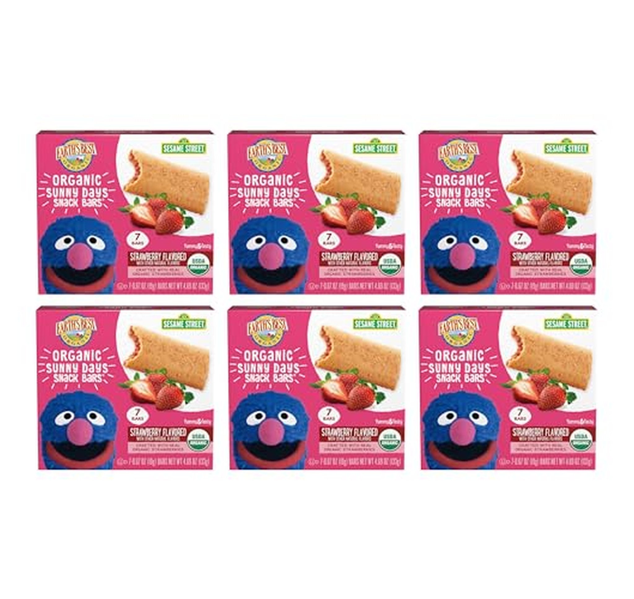 6 Pack Earth's Best Organic Toddler Snack Bars