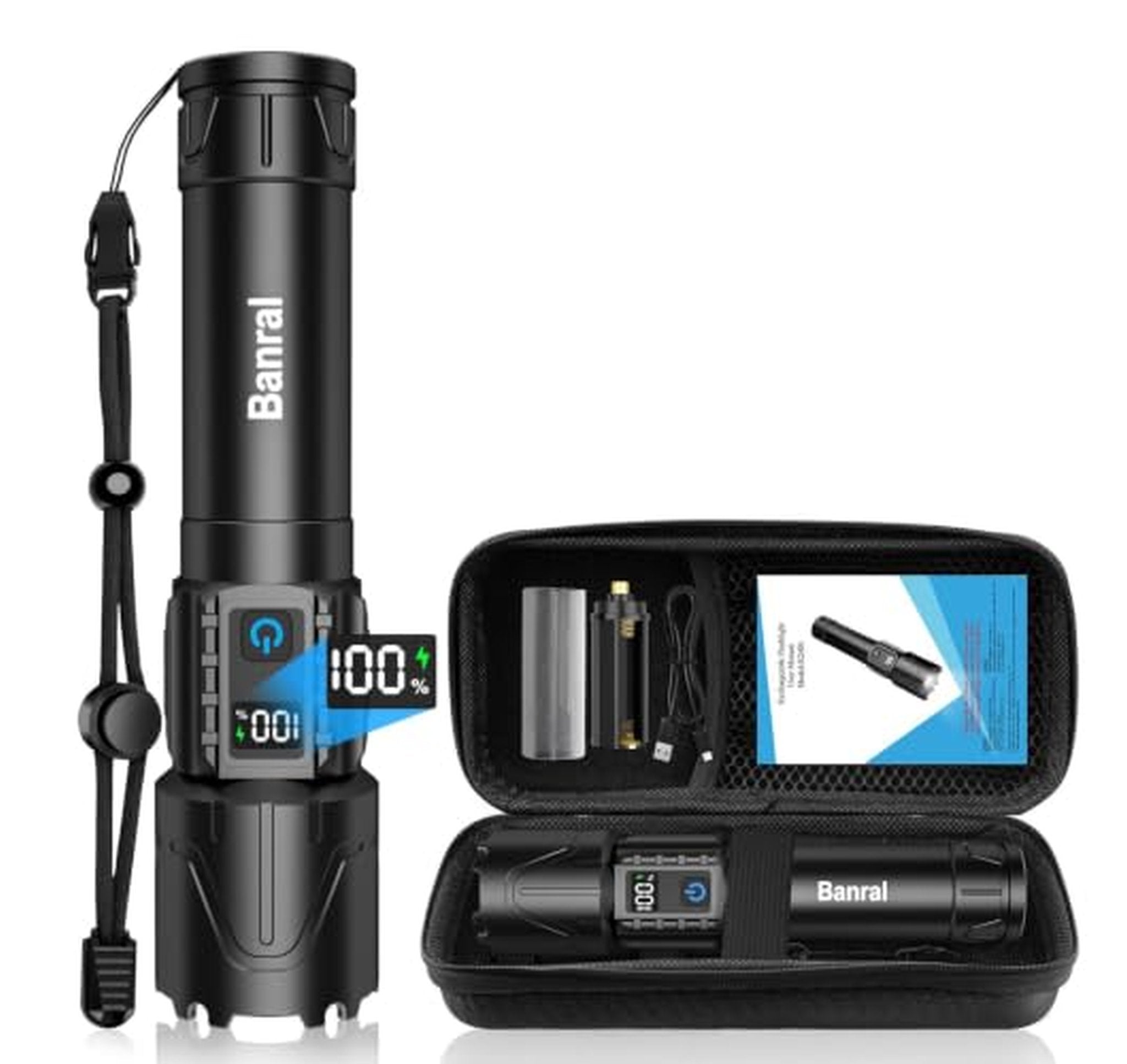 Rechargeable High Lumens Tactical LED Flashlight