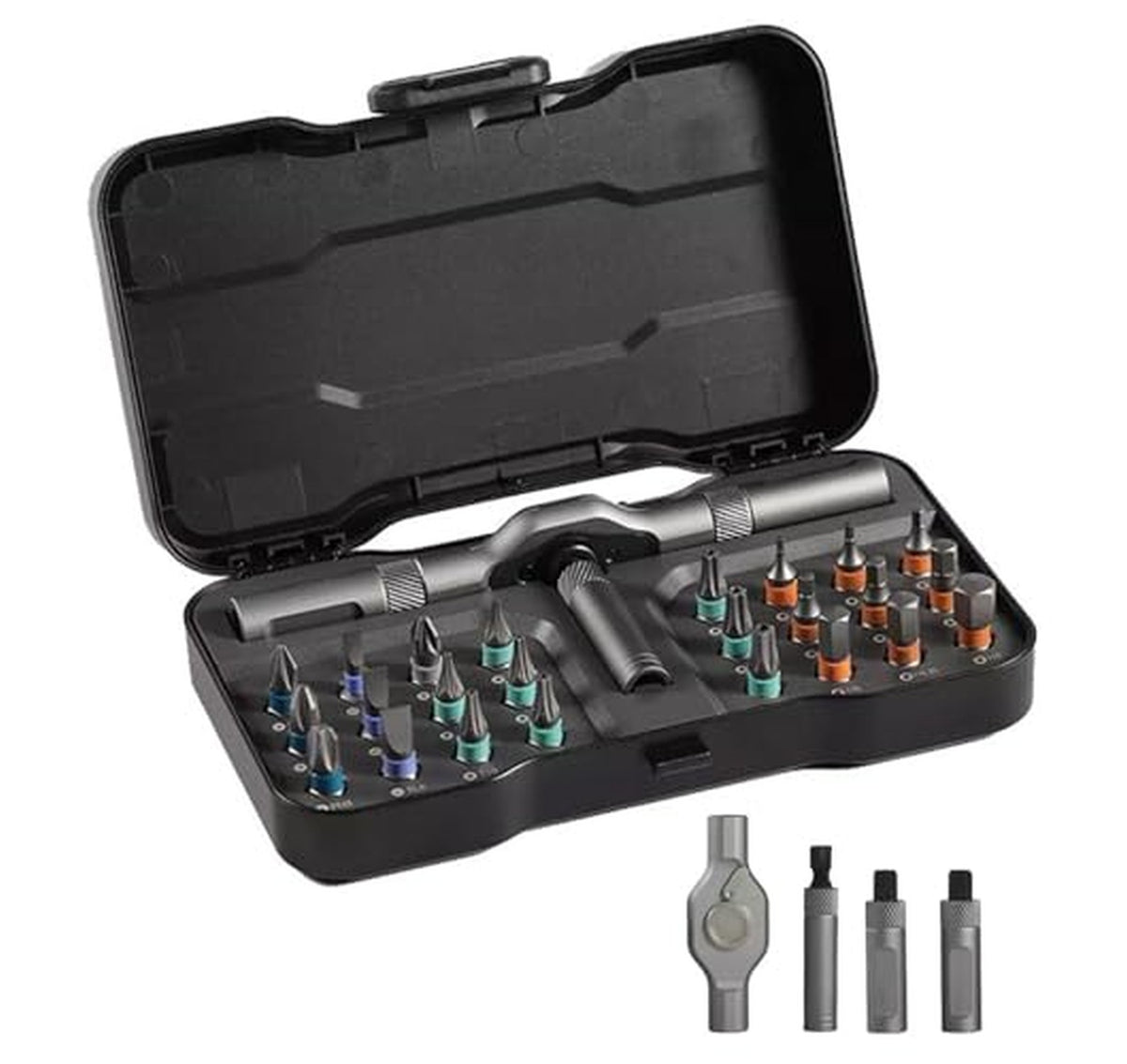 24-in-1 Magnetic Ratcheting Screwdriver Set with Bits