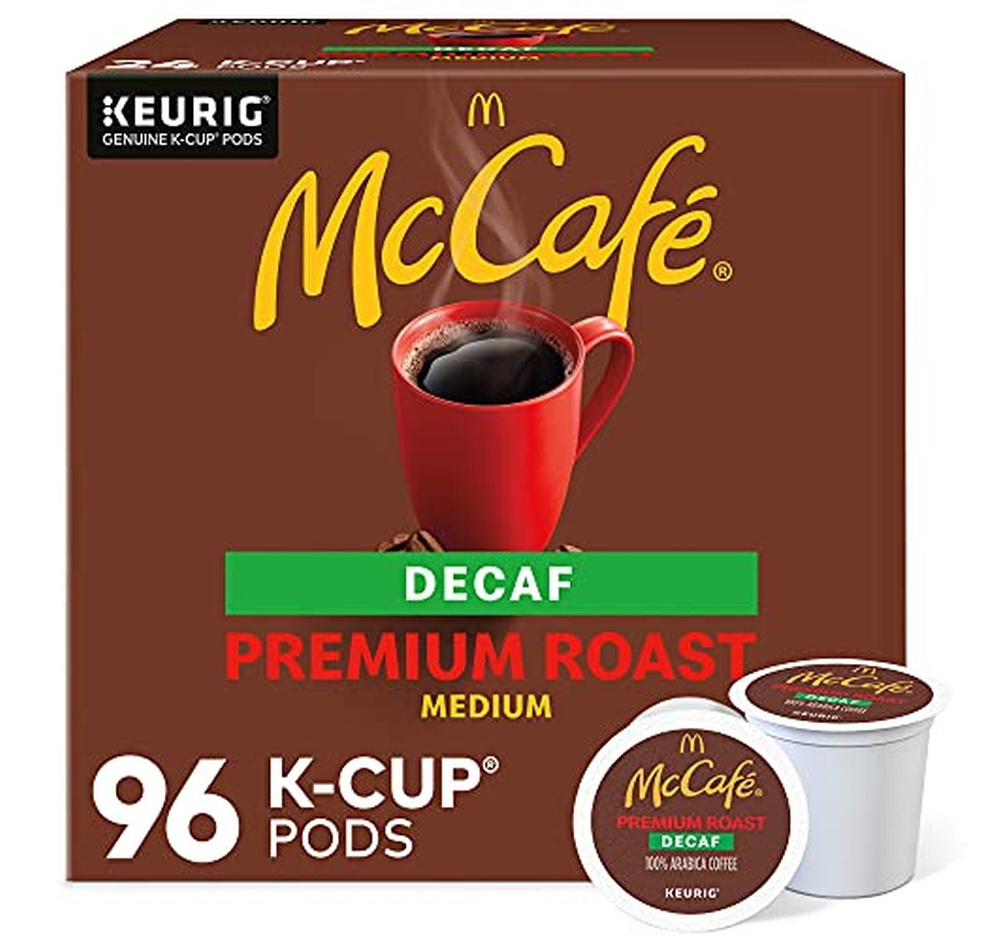 96 Count McCafe Decaf Coffee Keurig K-Cup Pods